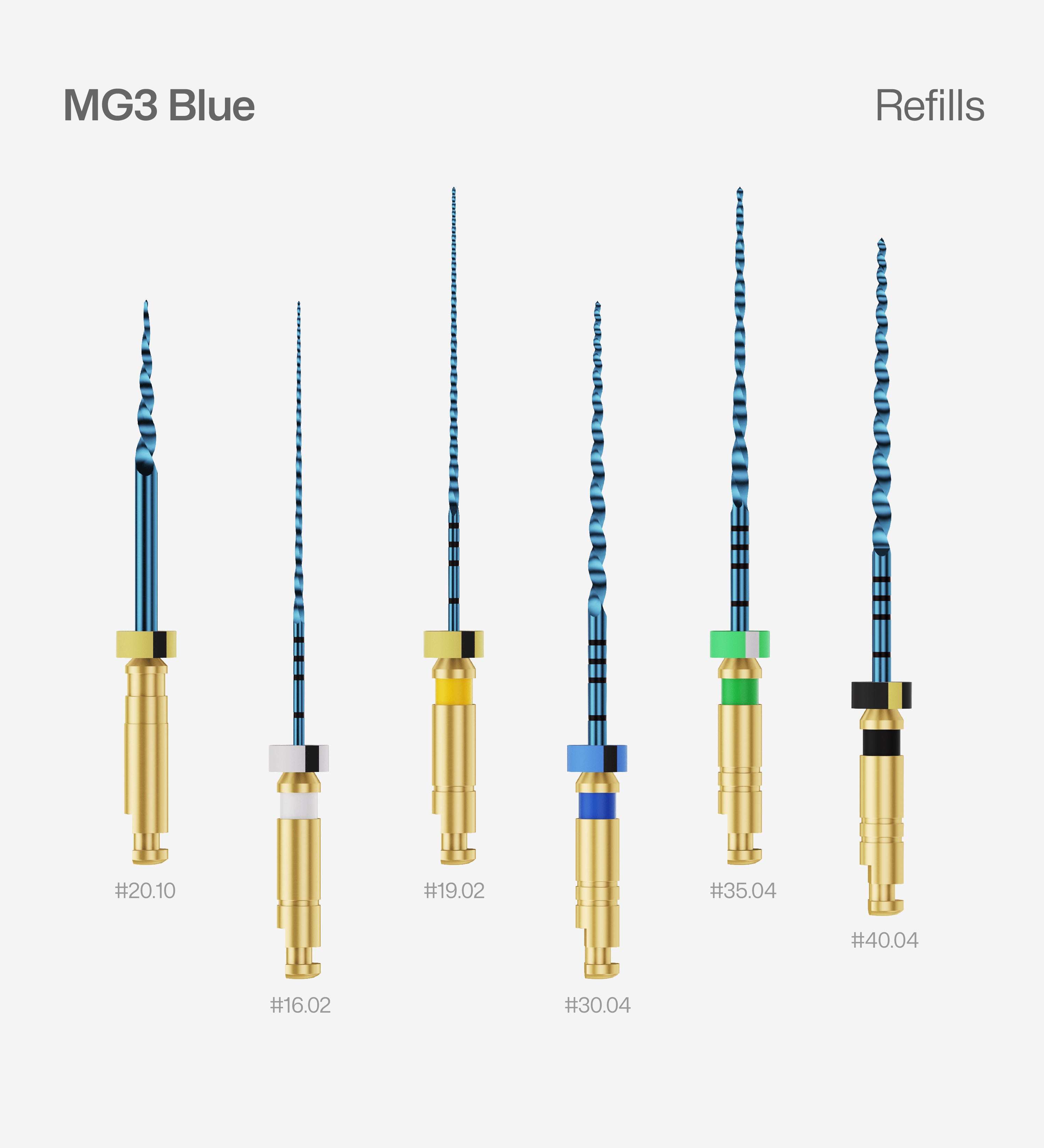 Hệ thống trâm nội nha MG3 Blue - Perfect