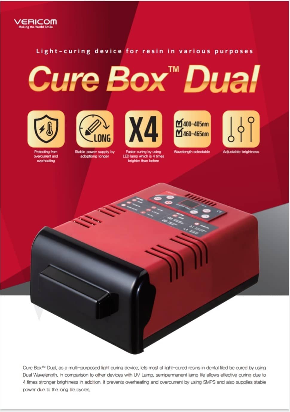 Đèn trùng hợp đa năng CURE BOX DUAL - Vericom