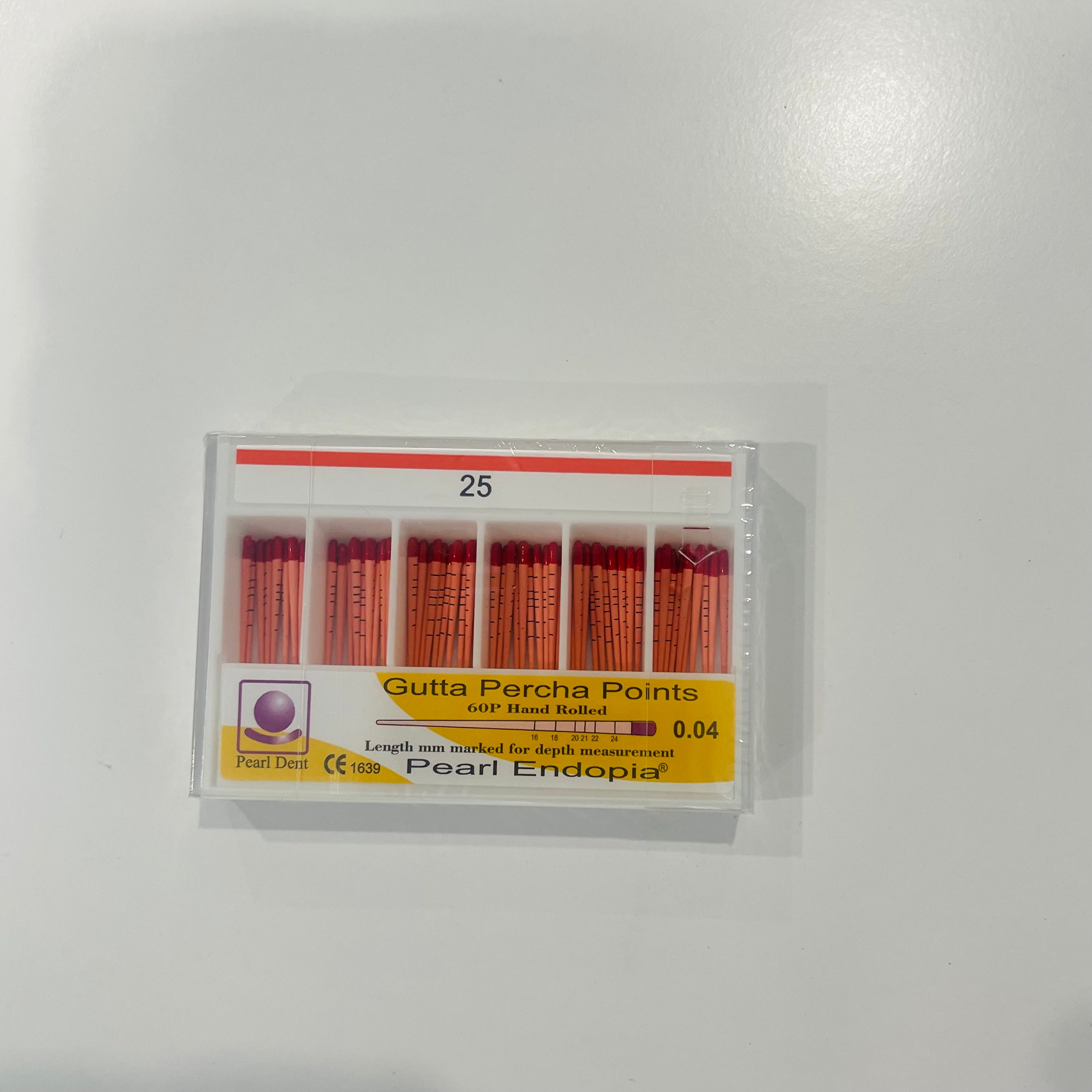 Cone gutta percha độ thuôn 0.4 và 0.6 - Pearl Dent