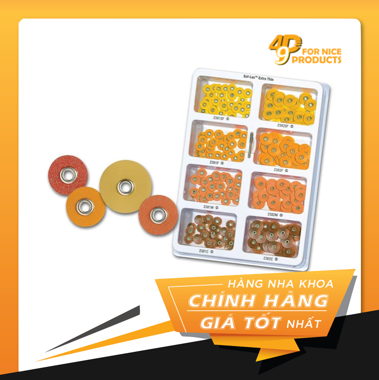 Đĩa đánh bóng 3M™ Sof-Flex™ gắn trục lắp