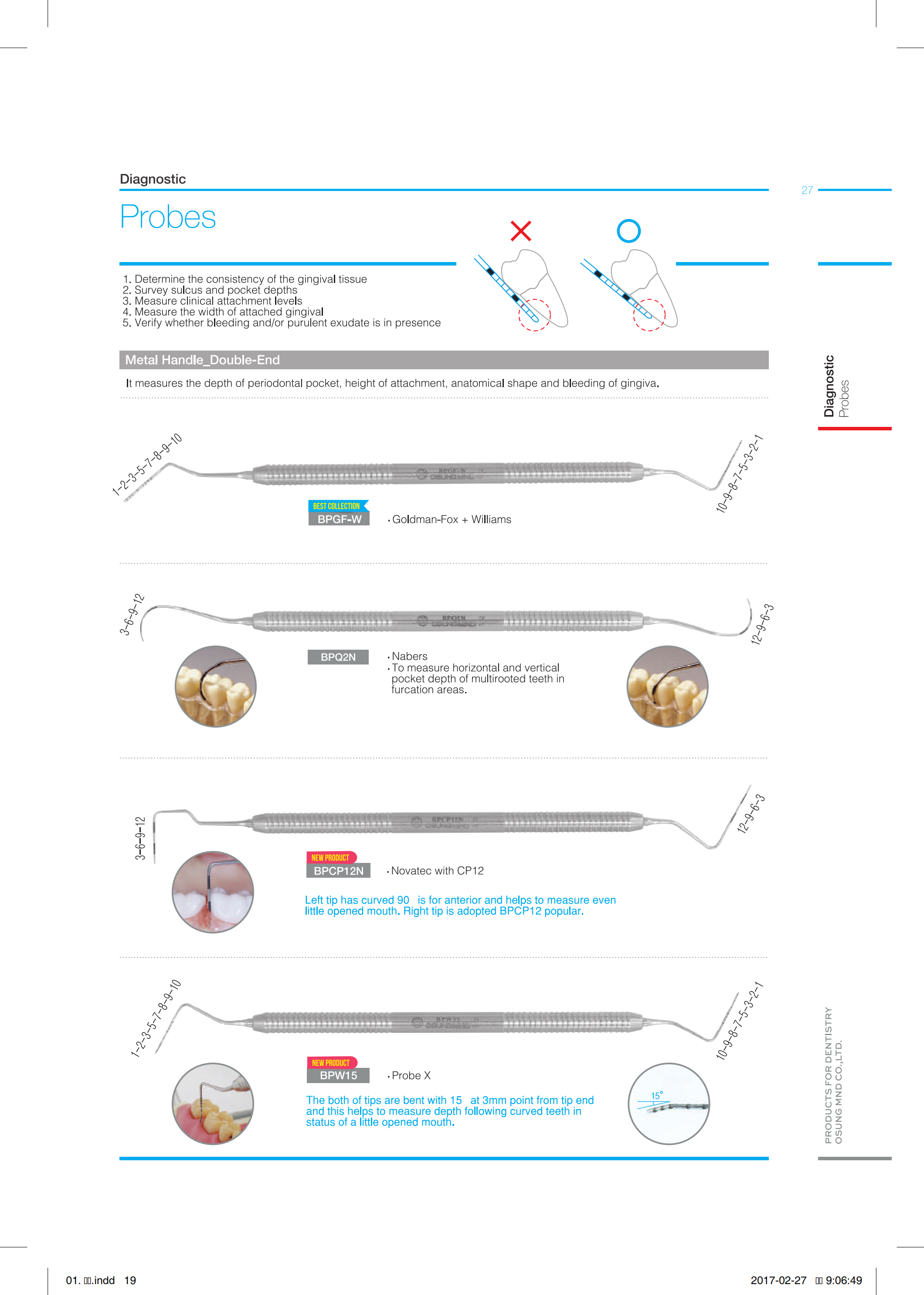 Cây đo túi nướu - Osung