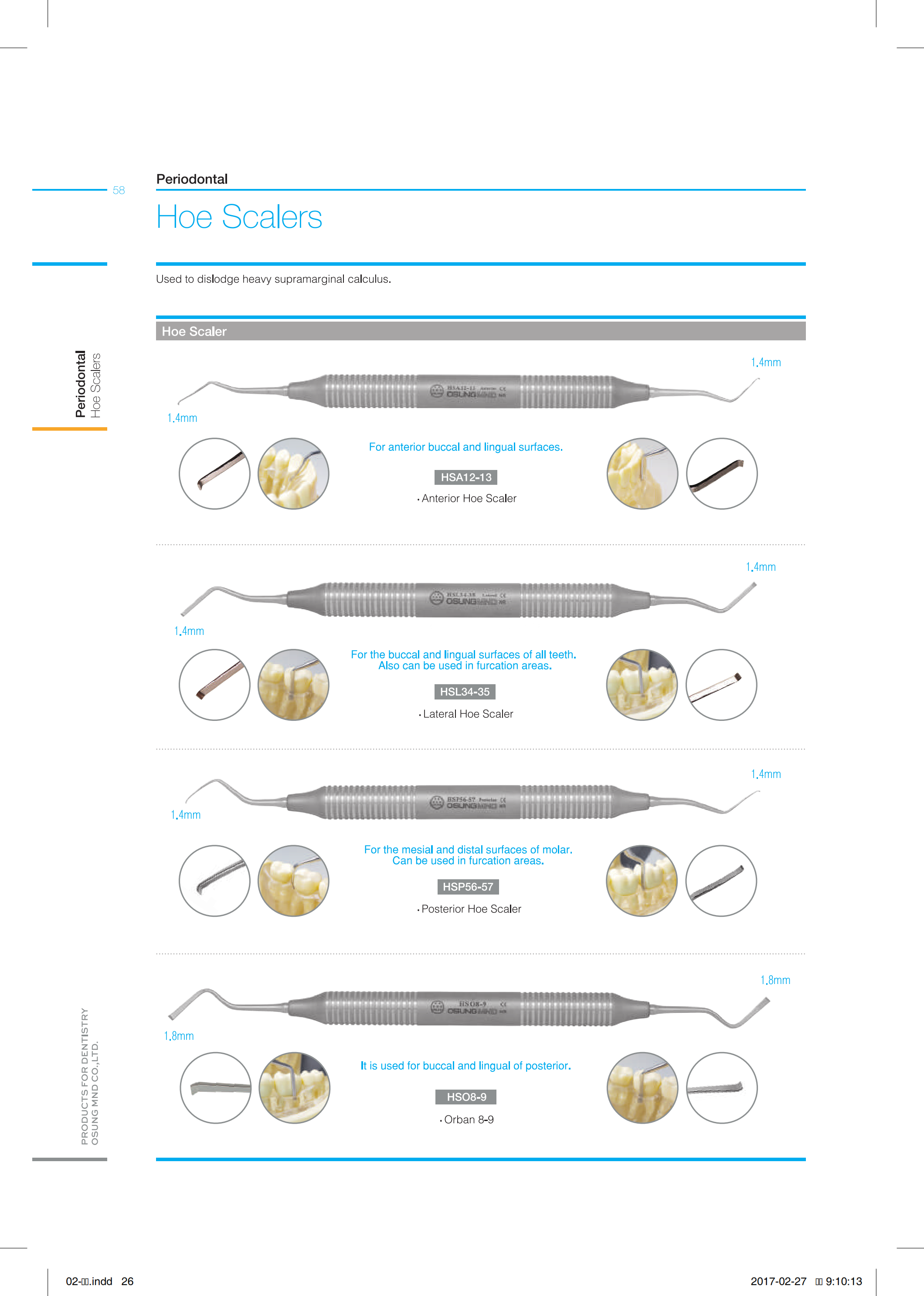 Cây cạo vôi Hoe Scalers - Osung