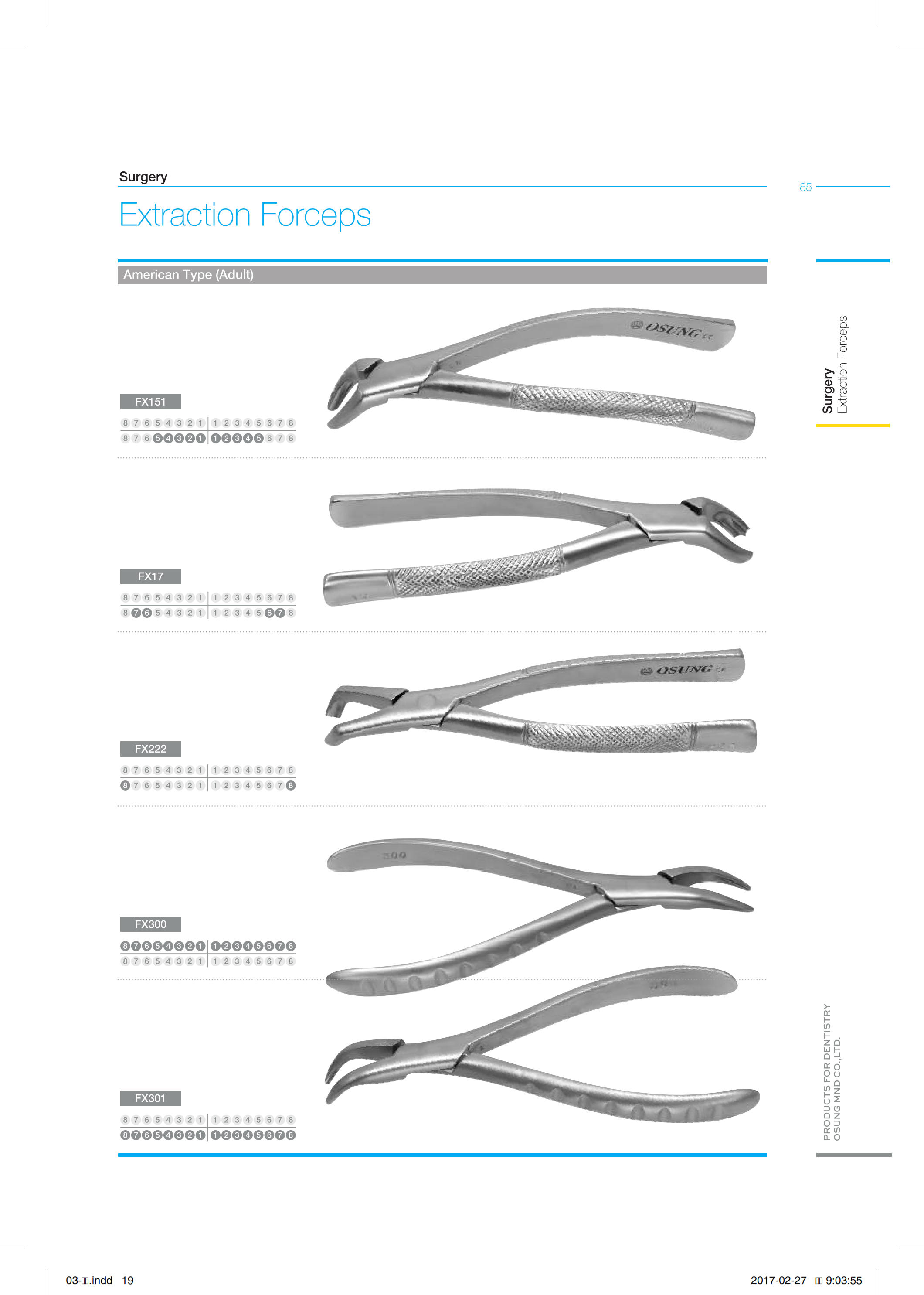 Kềm nhổ răng - Osung