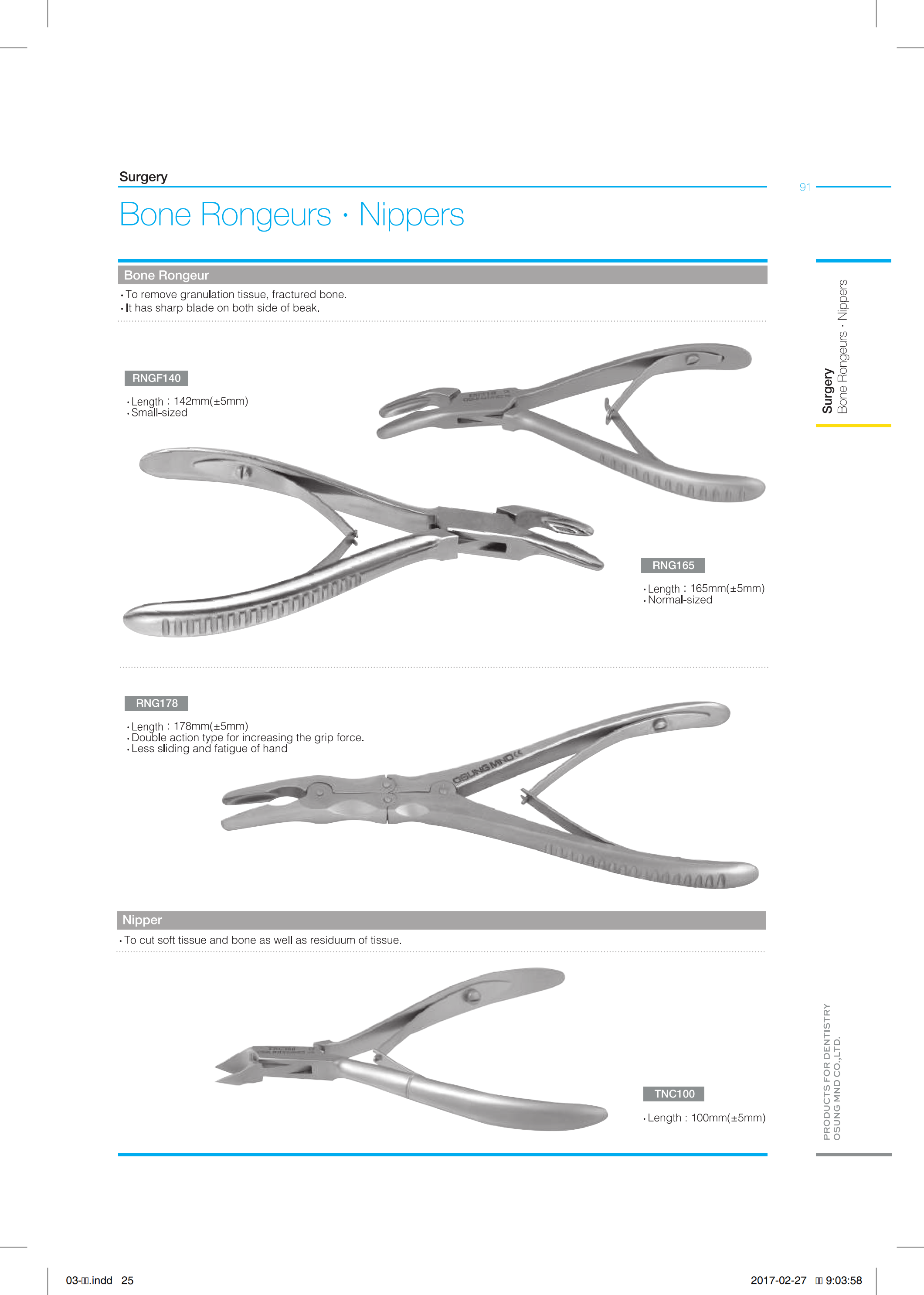 Kềm bấm xương - Osung