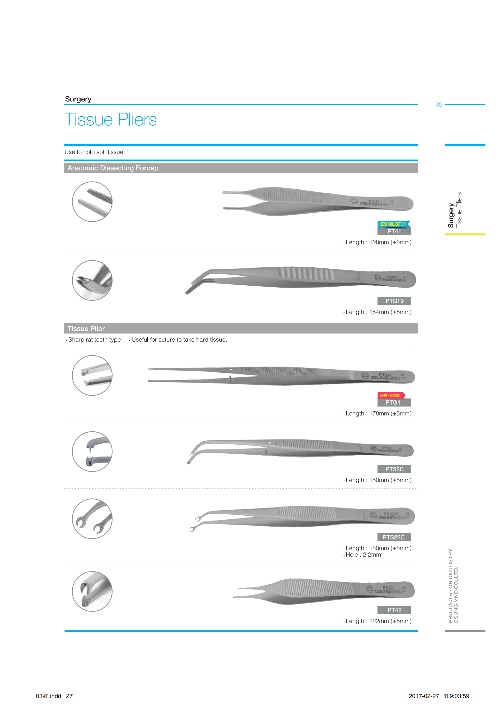 Kẹp phẫu tích - Osung