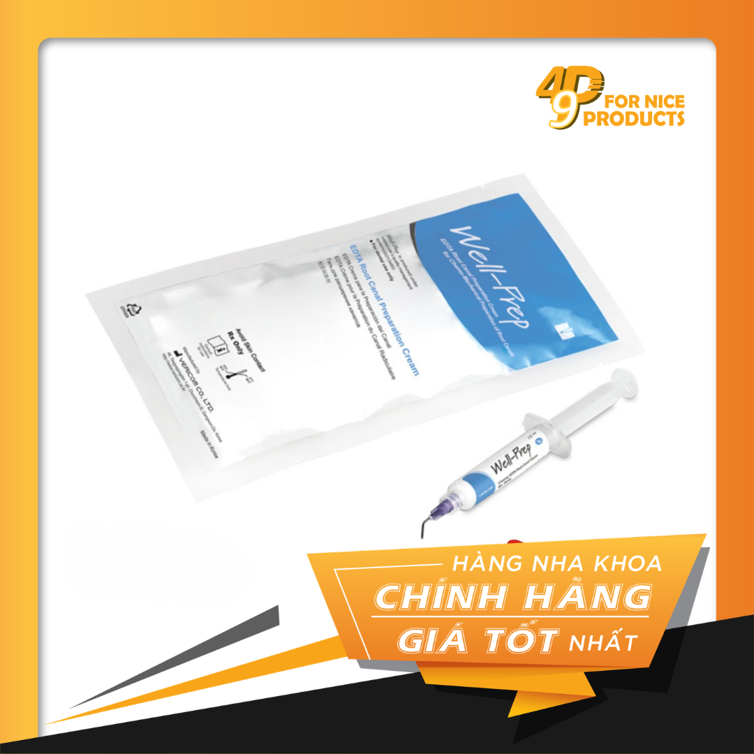 Bôi trơn ống tuỷ EDTA Well-Prep Vericom với khả năng kháng khuẩn - Vericom