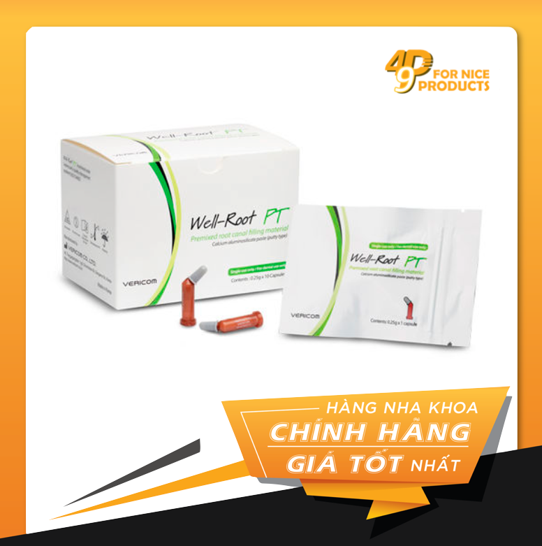 Vật liệu trám bít ống tủy trộn sẵn Well-Root™ PT - Vericom