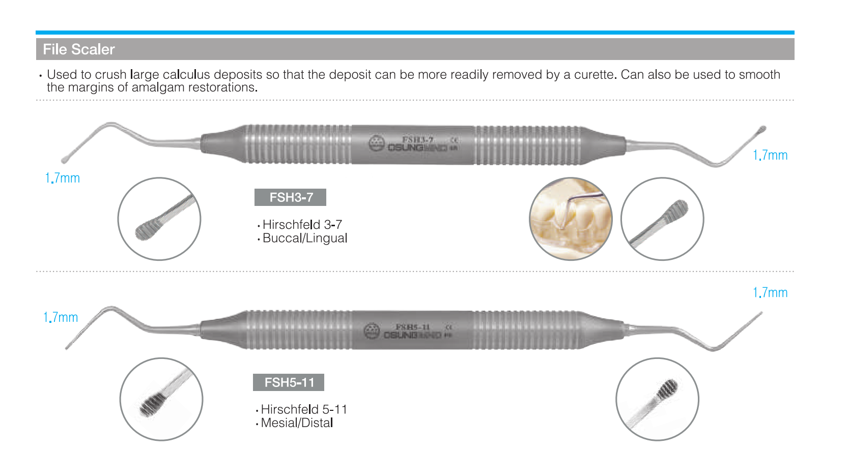 Cây cạo vôi Hoe Scalers - Osung