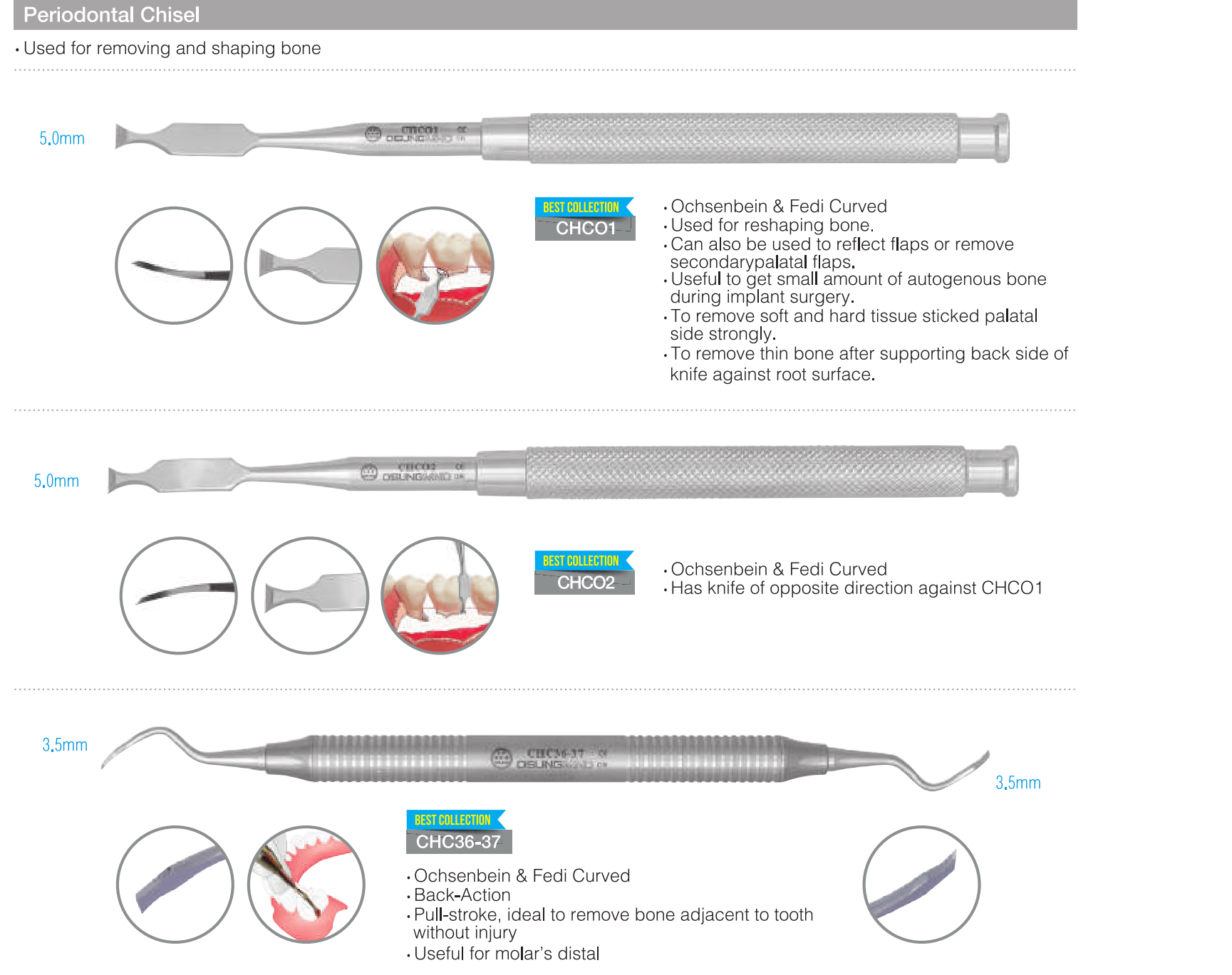 Đục nha chu - Osung