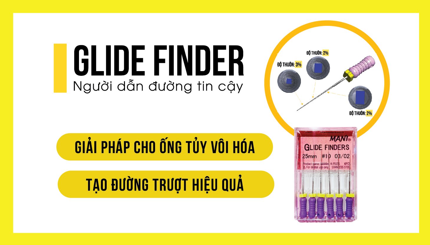 Trâm tạo đường trượt ống tủy Glider finders- Mani