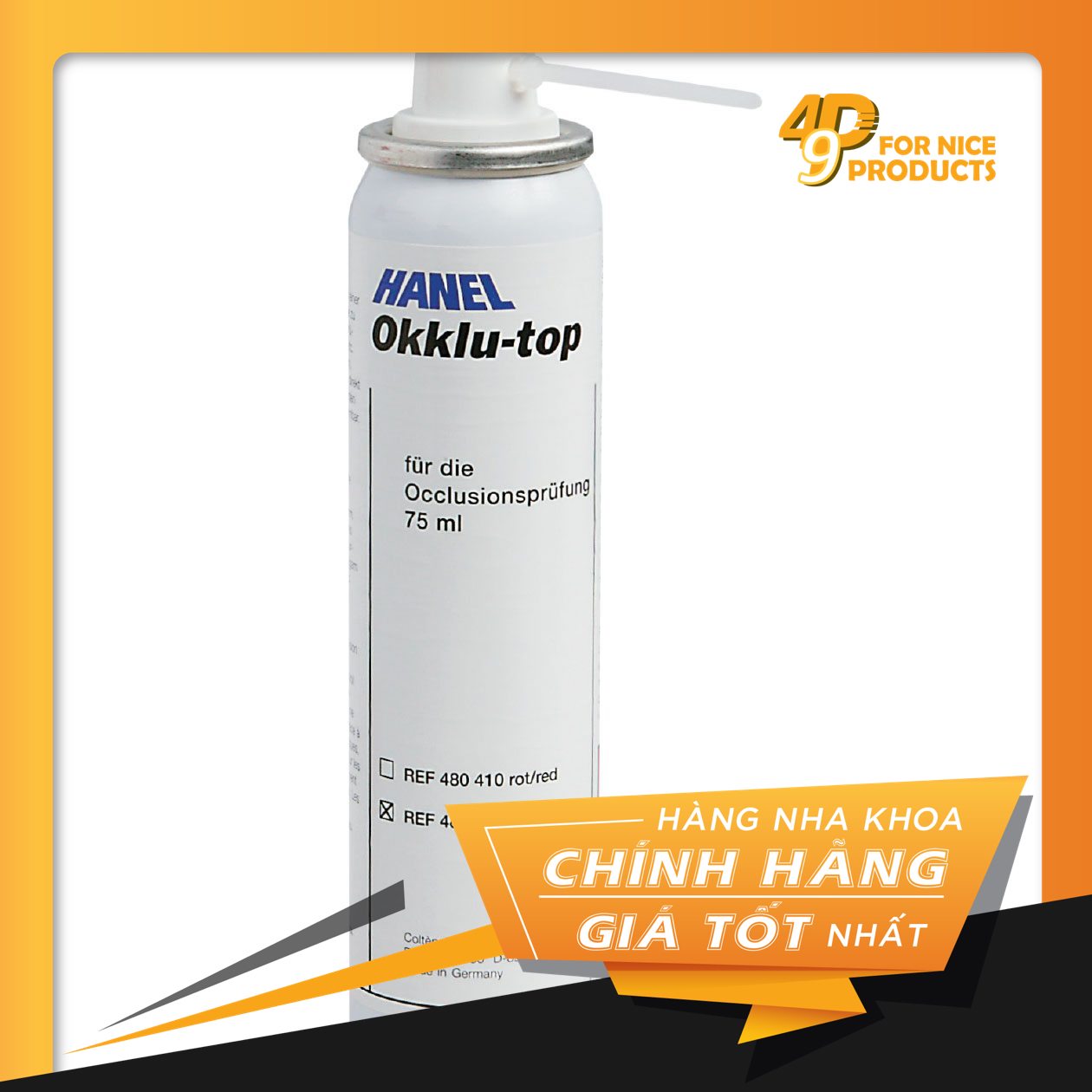 Bình xịt kiểm tra khớp cắn Okklu Top - Coltene
