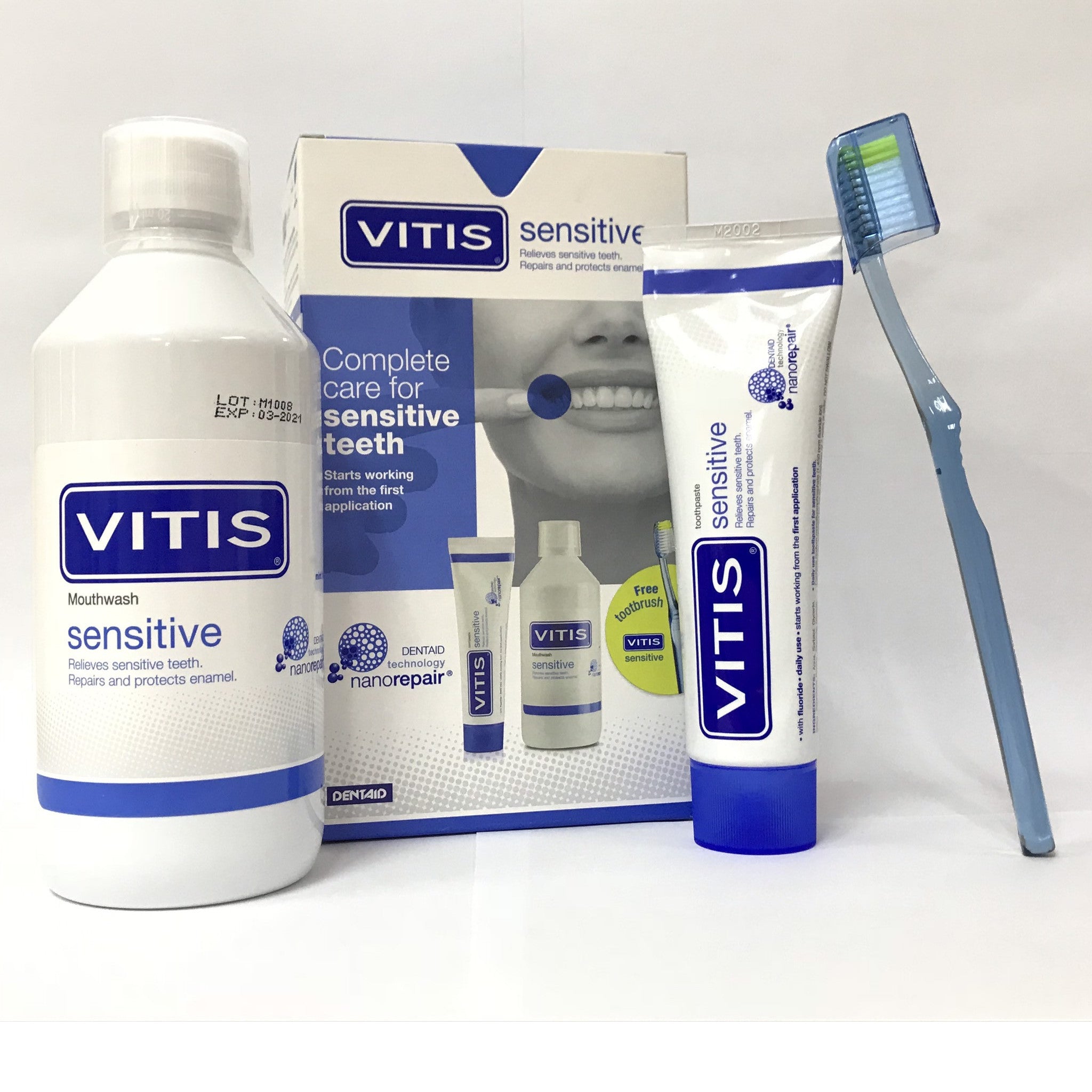 Bộ Kit Điều Trị Và Ngăn Ngừa Ê Buốt Răng Vitis Sensitive Mixed Pack