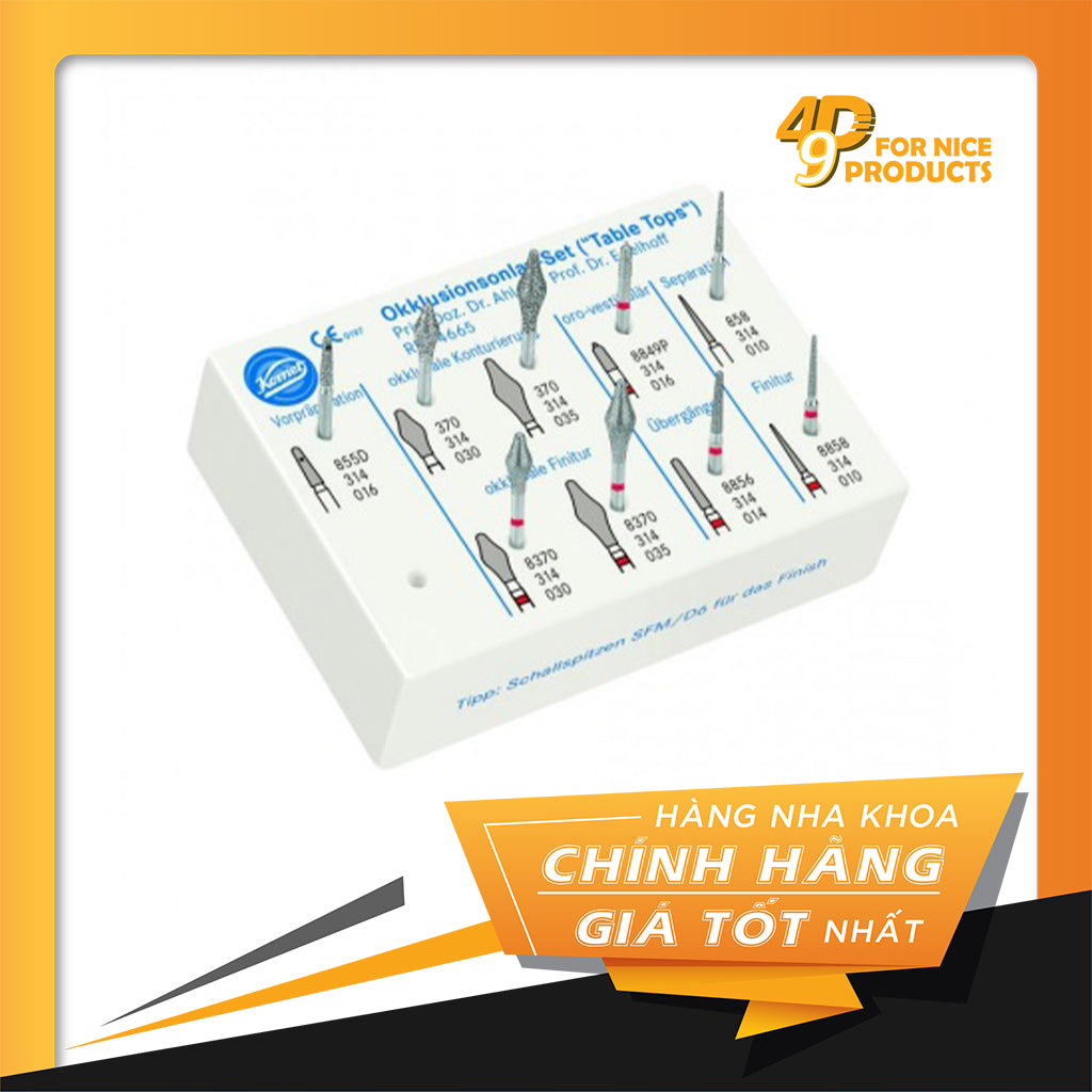 Bộ mũi mài Onlay mặt nhai 4665 - Komet