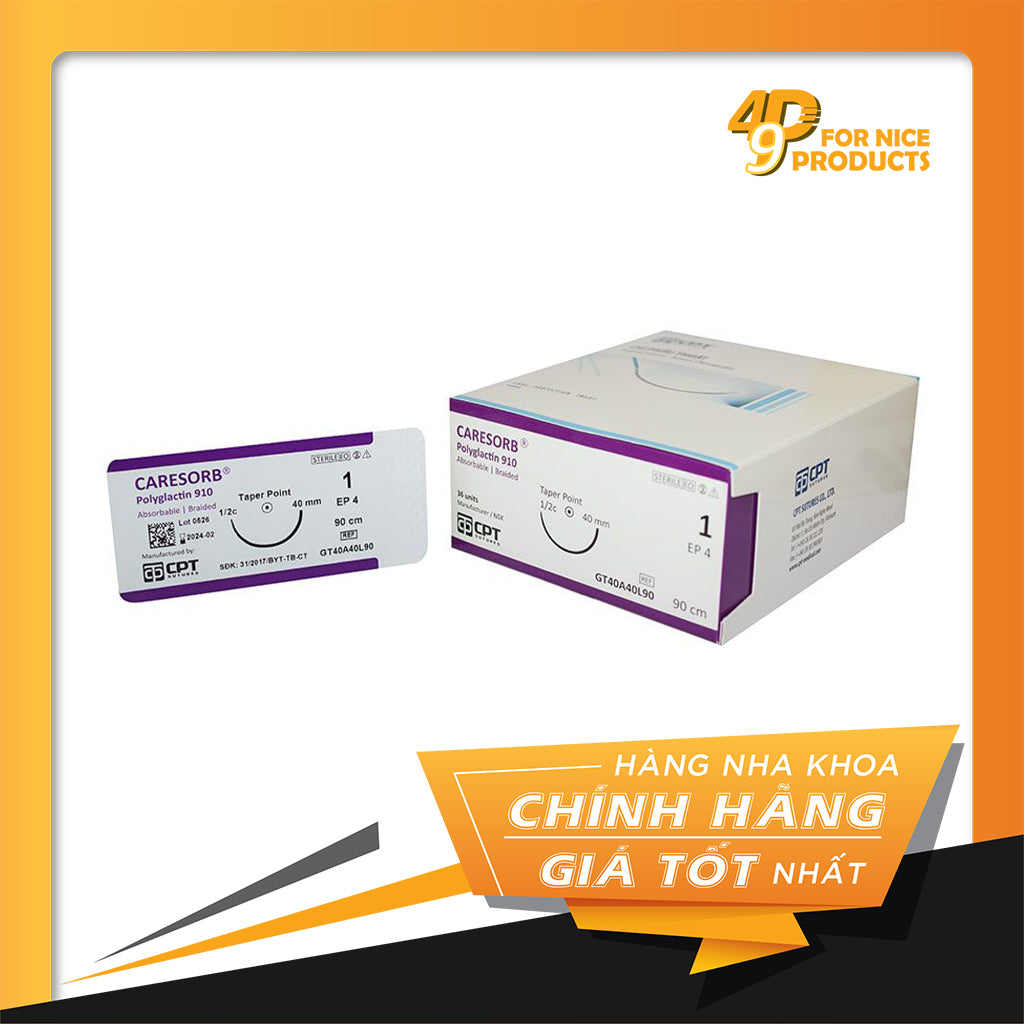 Chỉ phẫu thuật Caresorb Polyglactin 910 - CPT