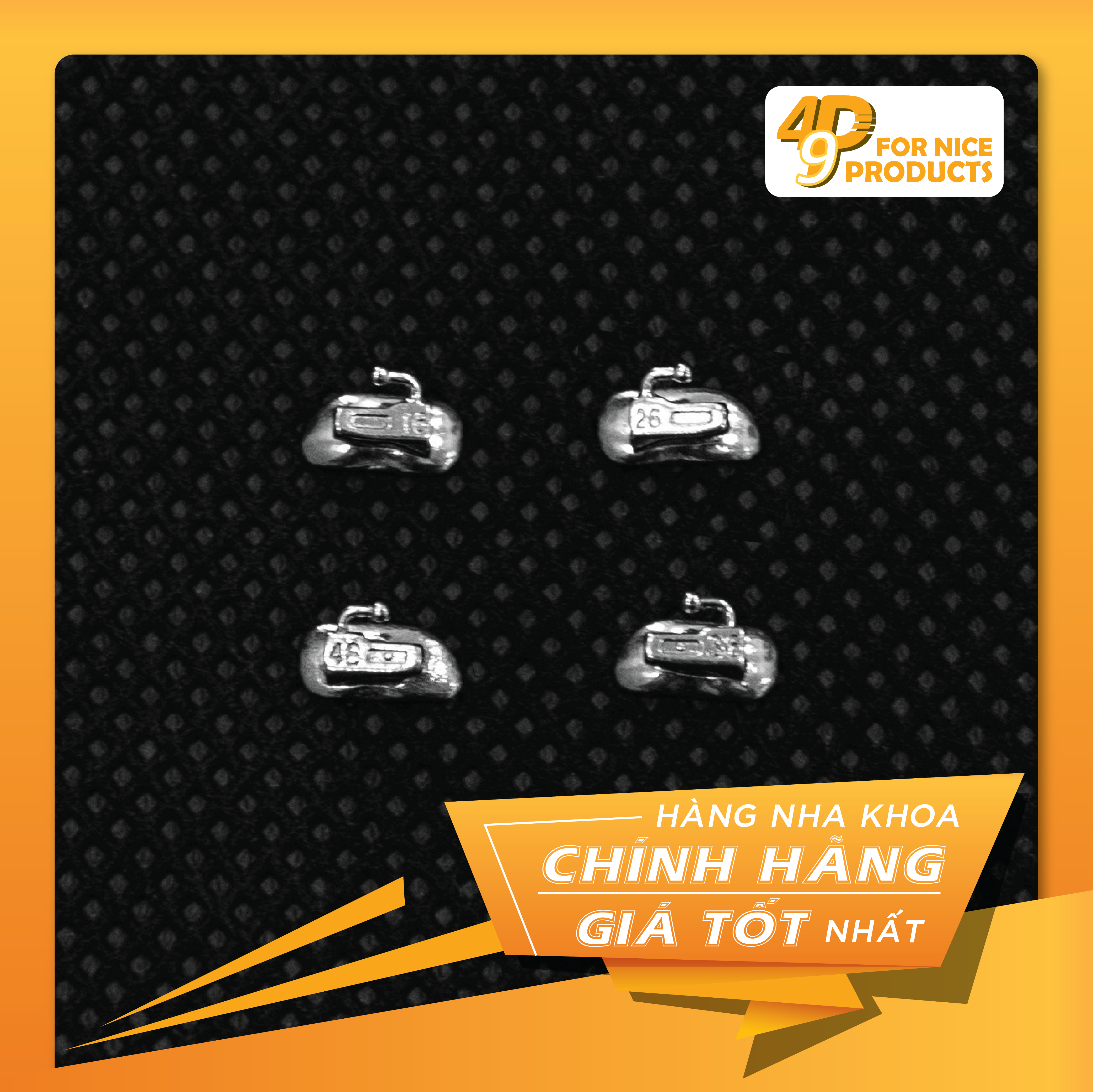 Mắc cài/ tube răng 6,7 - AS