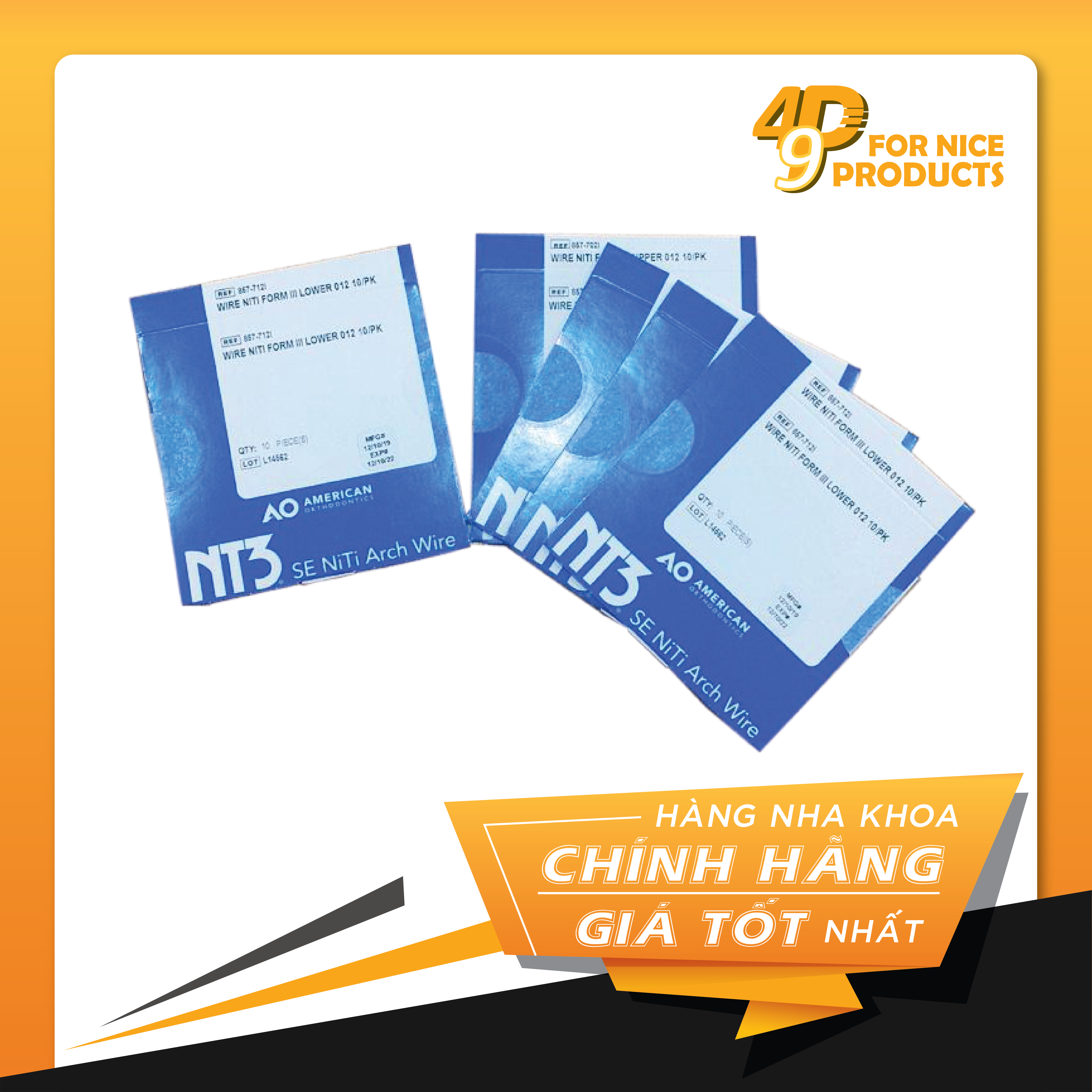 Hệ thống dây Niti vuông NT3 - American Orthodontics