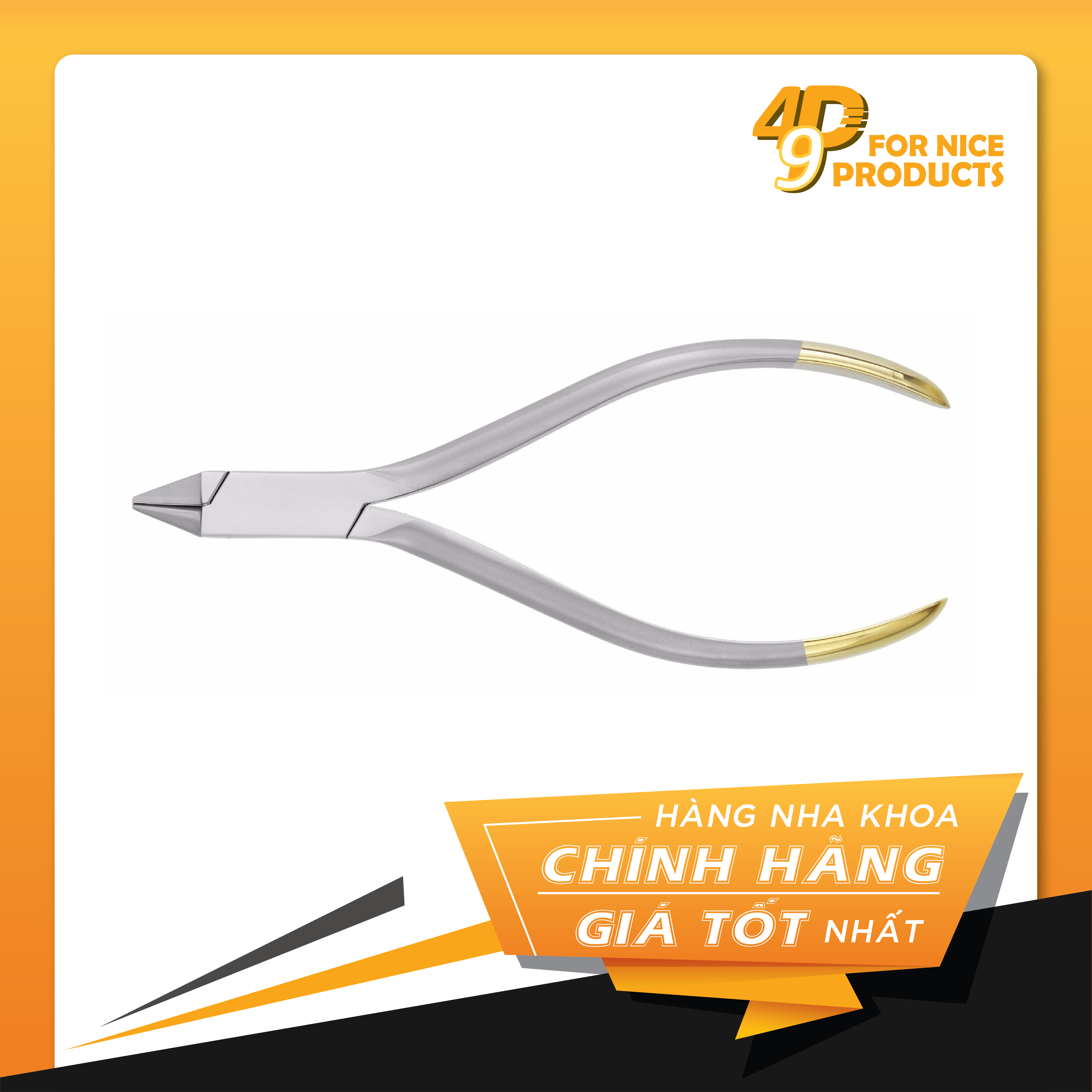 Kềm mỏ chim 2 chấu( cán vàng) - Medesy (3000/39TC)