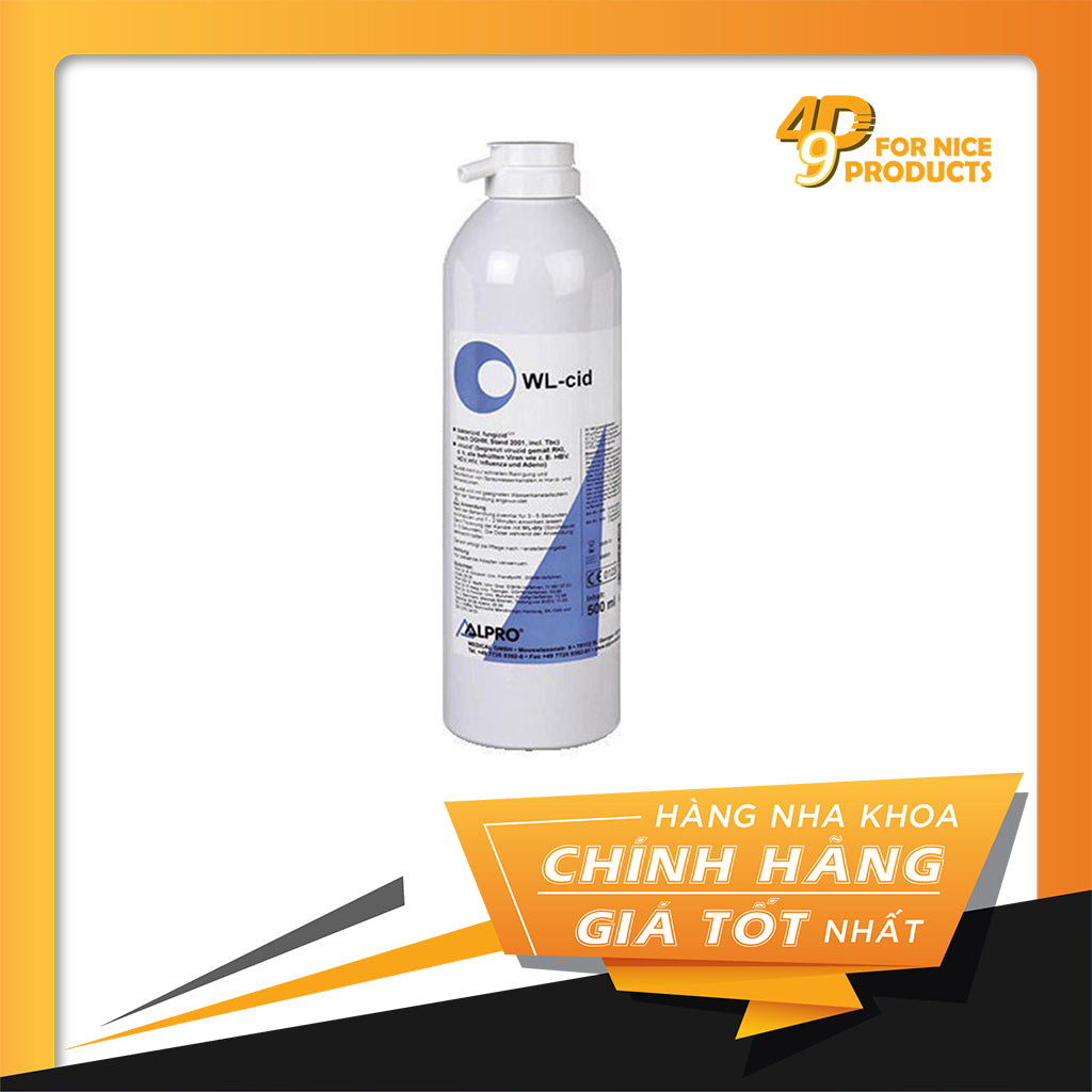 Chai xịt khử trùng / làm sạch tay khoan WL CID - Alpro