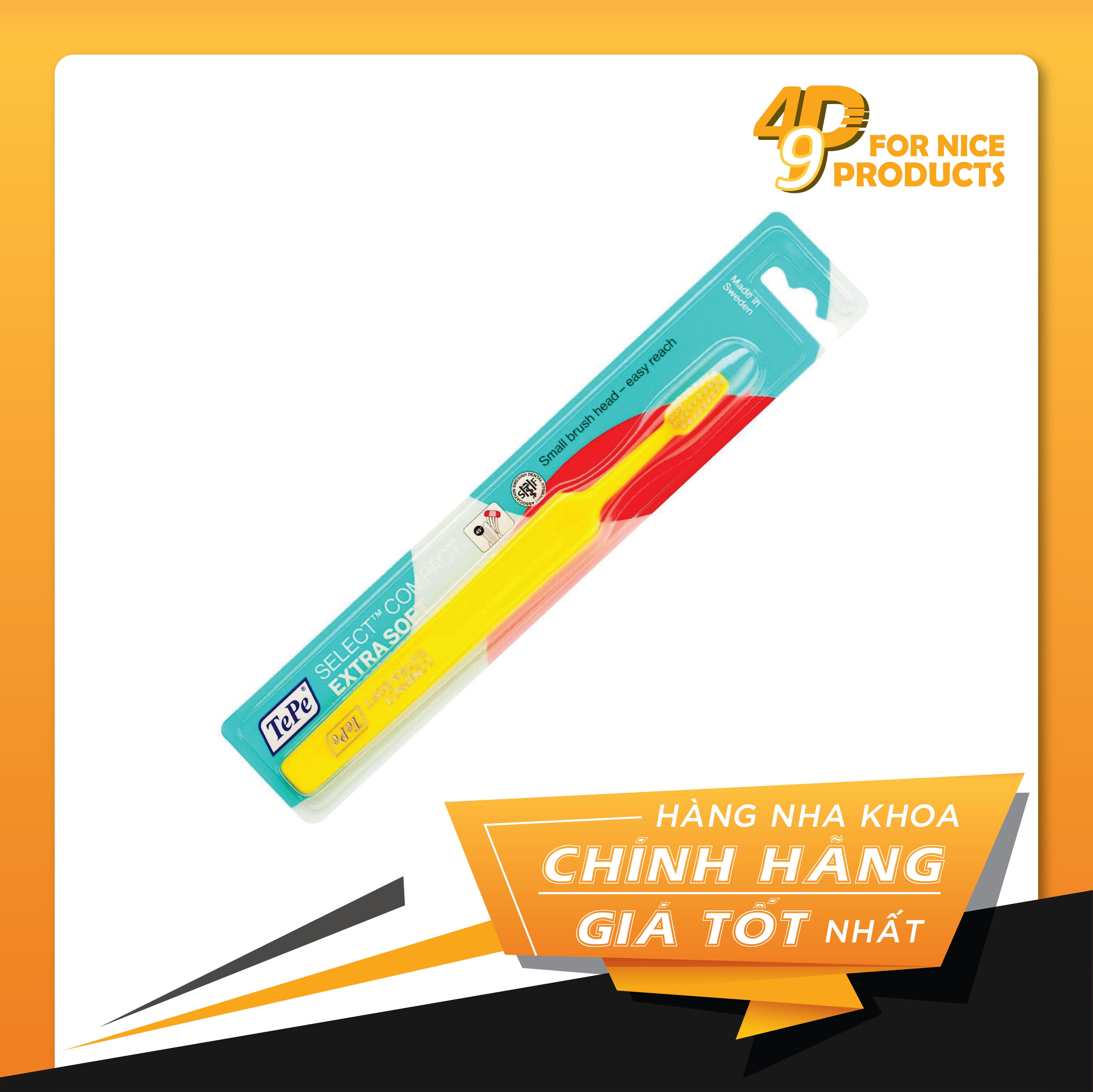 Bàn Chải Đánh Răng Siêu Mềm Cho Trẻ 5-11 Tuổi Tepe Select Compact X-Soft