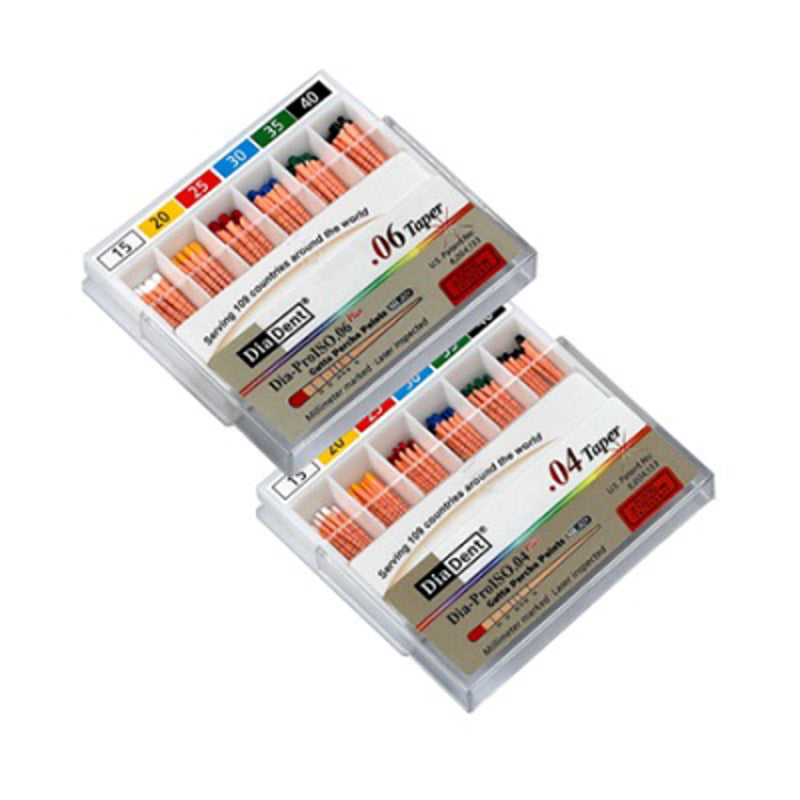 Cone gutta percha độ thuôn 0.4 và 0.6 - Diadent