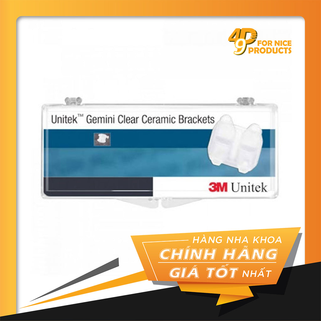 Mắc cài sứ Gemini Clear - 3M