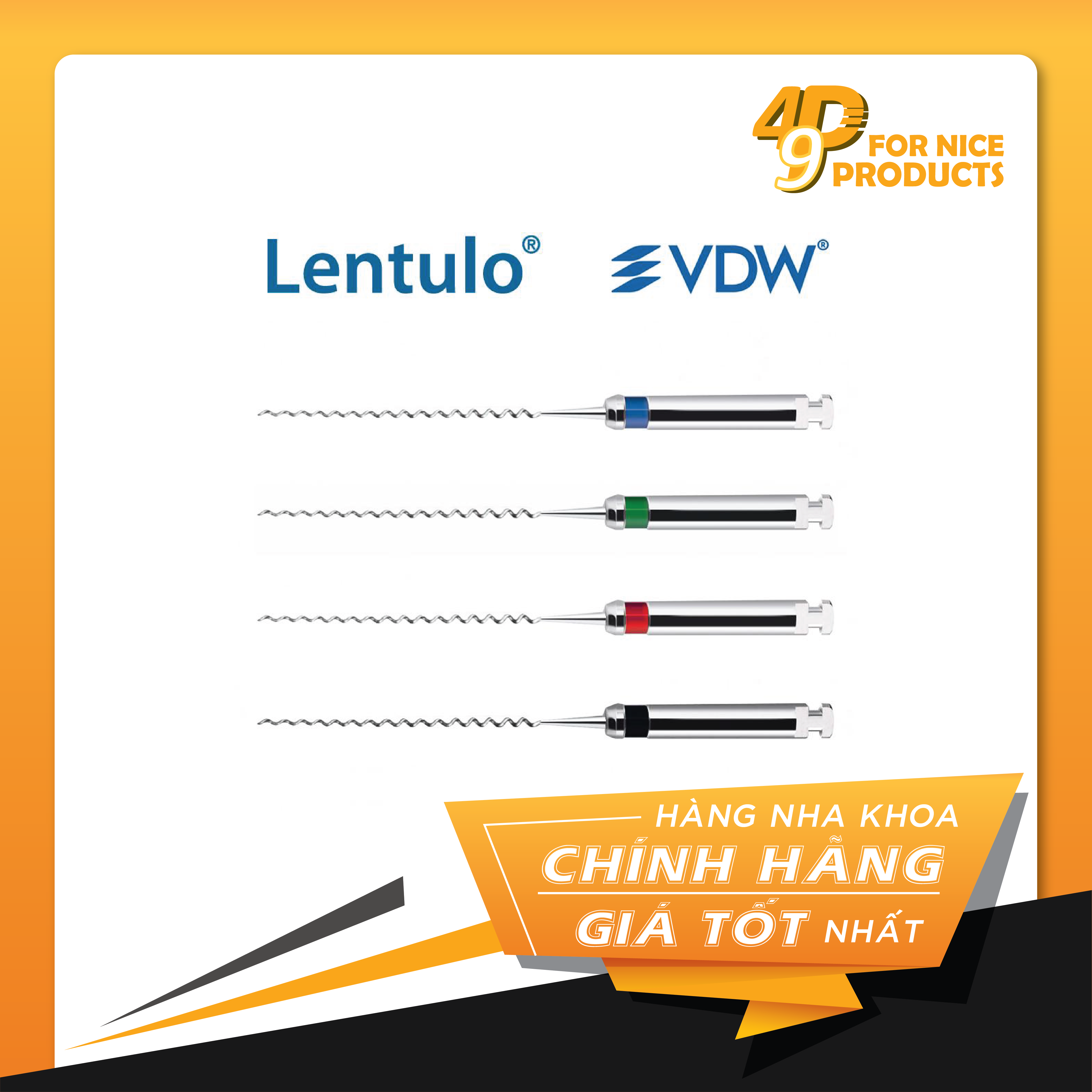 Mũi quay thuốc Lentulo - VDW