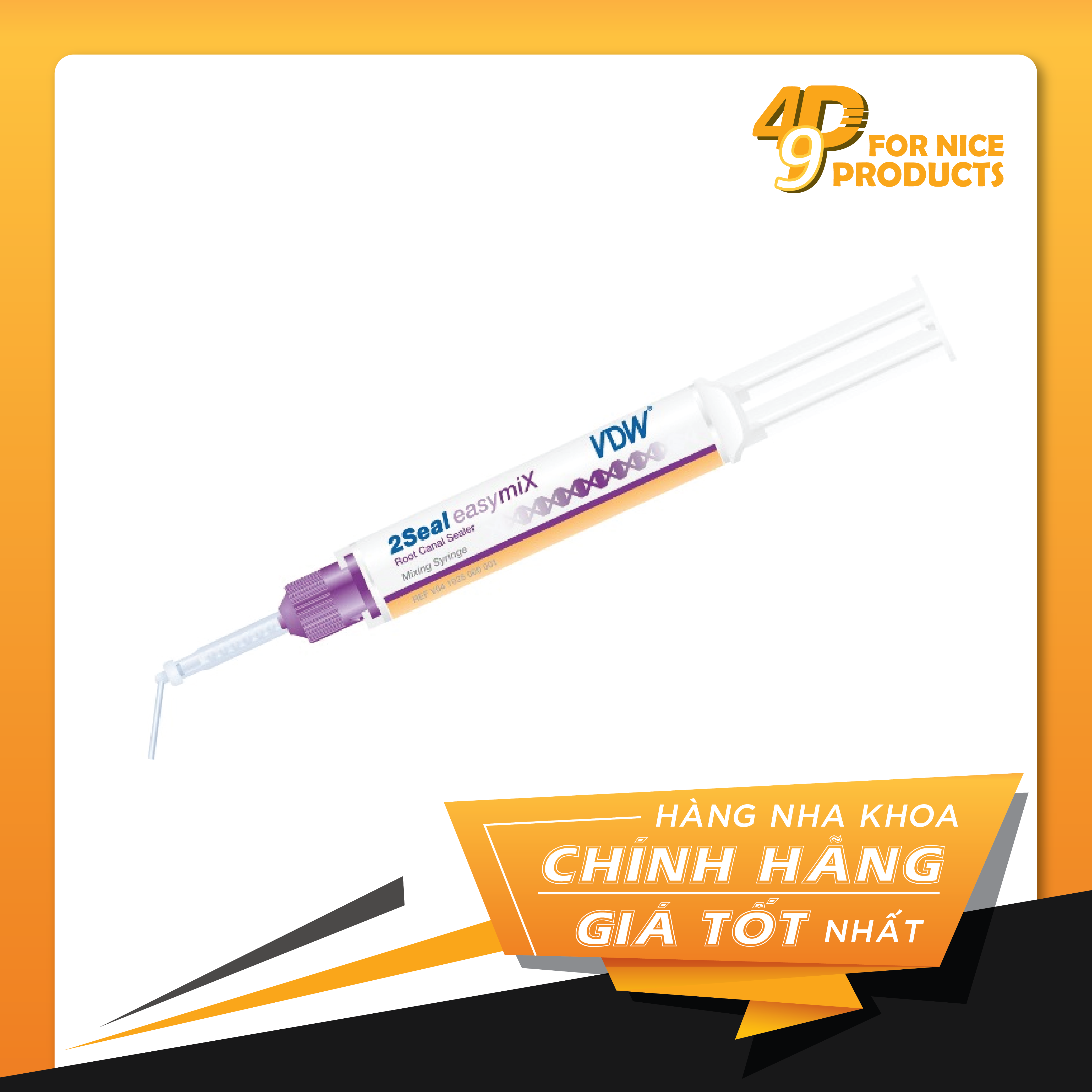 Xi măng trám bít ống tủy - 2Seal Easymix starter kit - VDW
