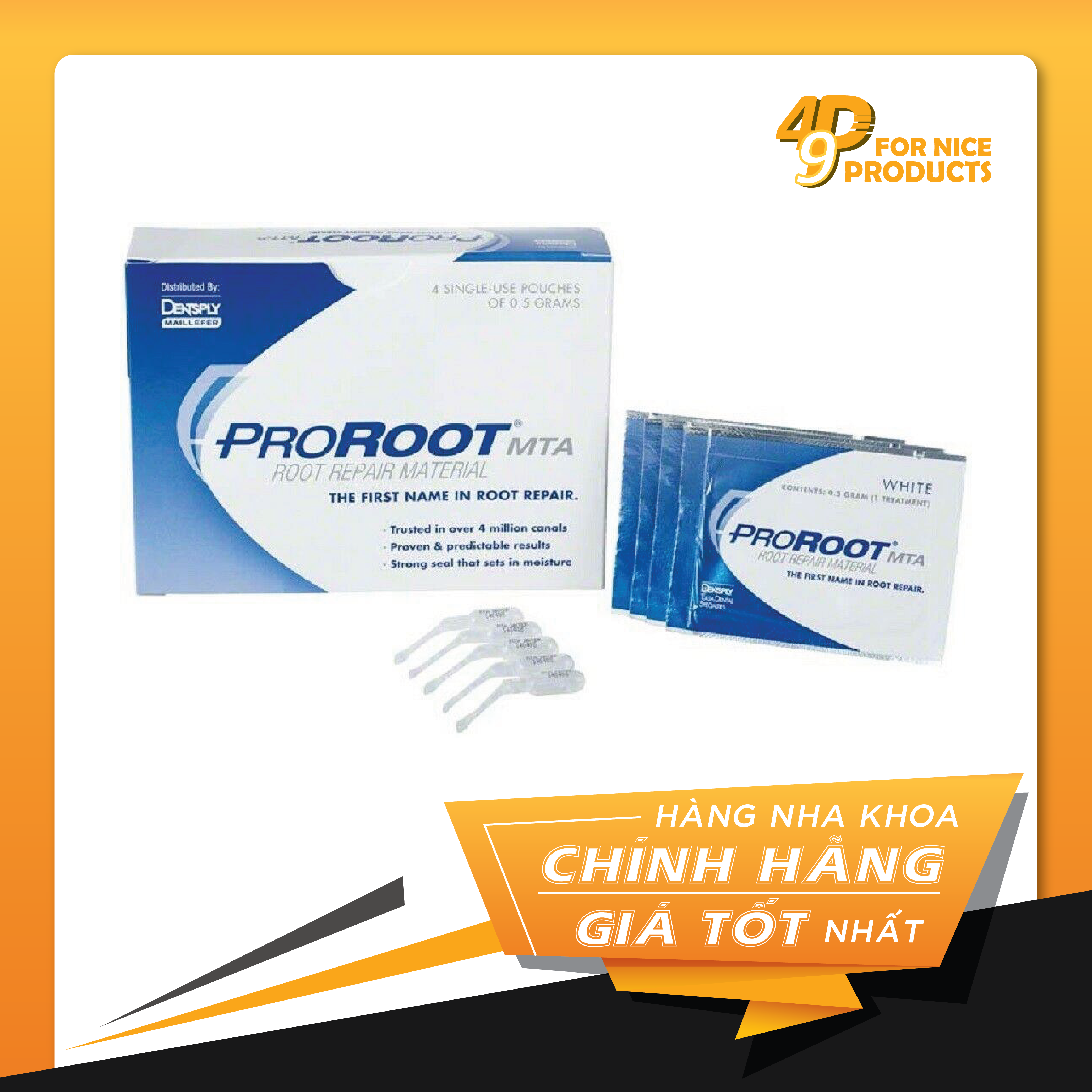 Xi măng trám bít ống tủy Proroot MTA - Dentsply Sirona