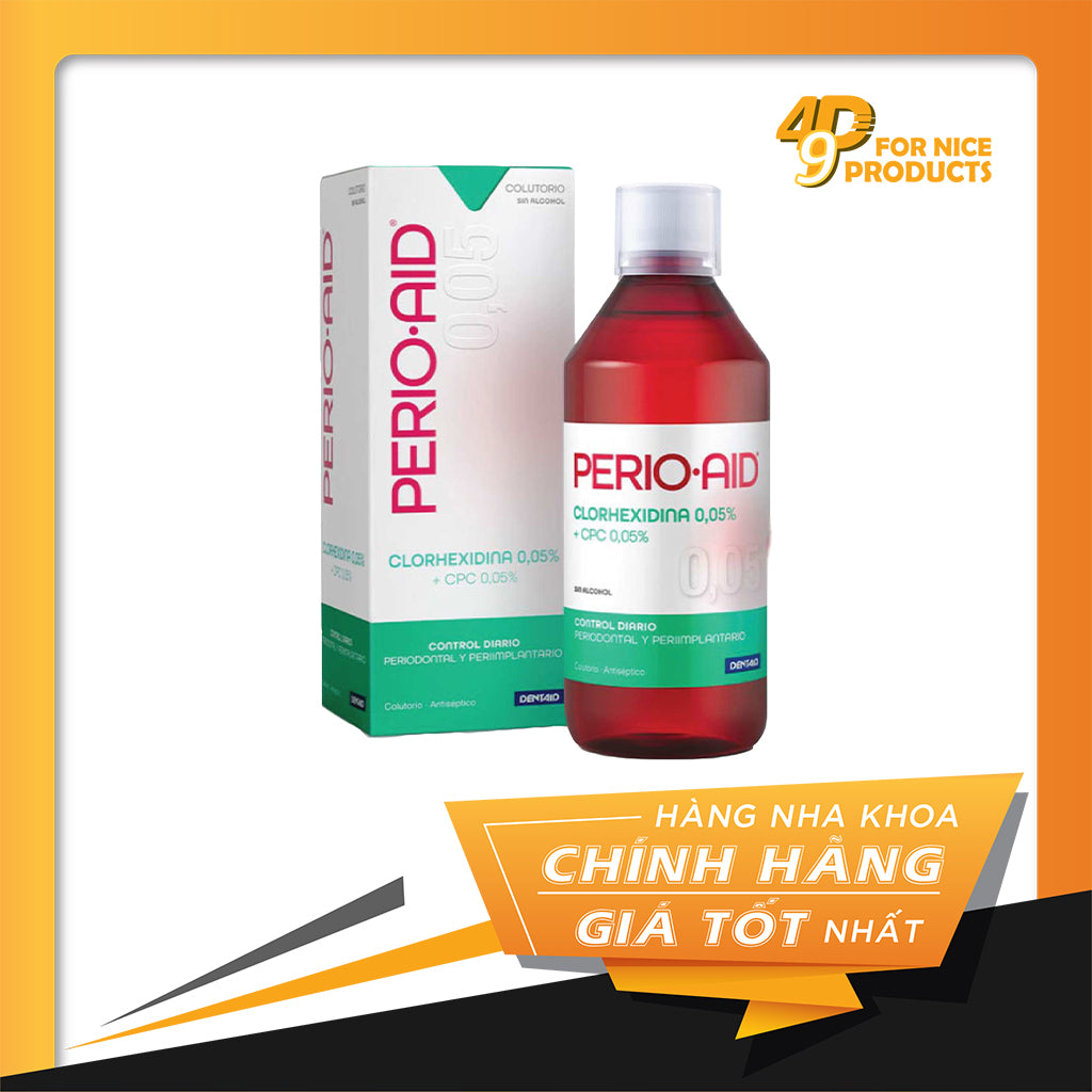 Nước xúc miệng Perio-Aid activecontrol 0.05% Chlohexidine - Dentaid