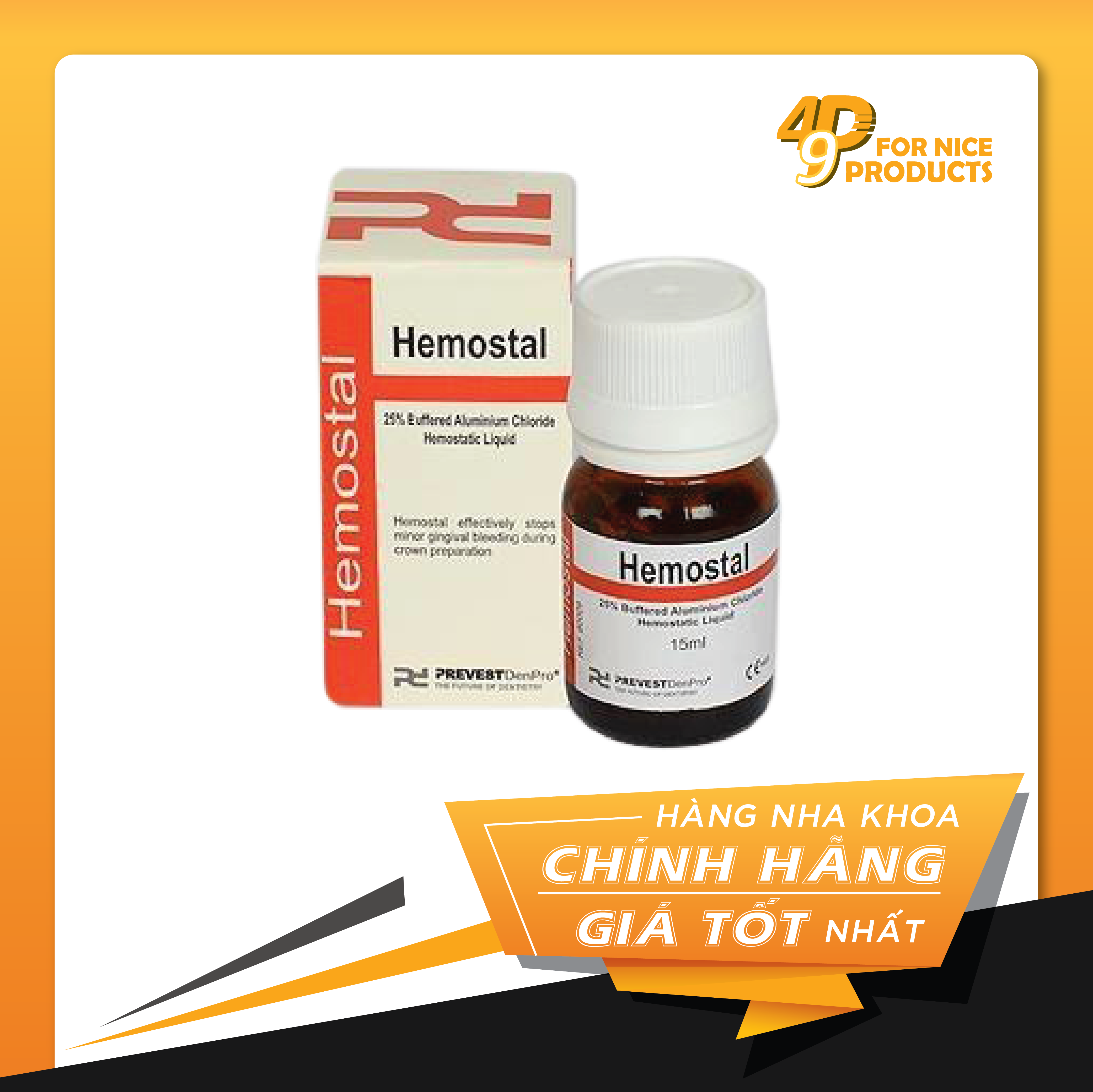 Vật liệu cầm máu nhổ răng Hemostal - Prevest
