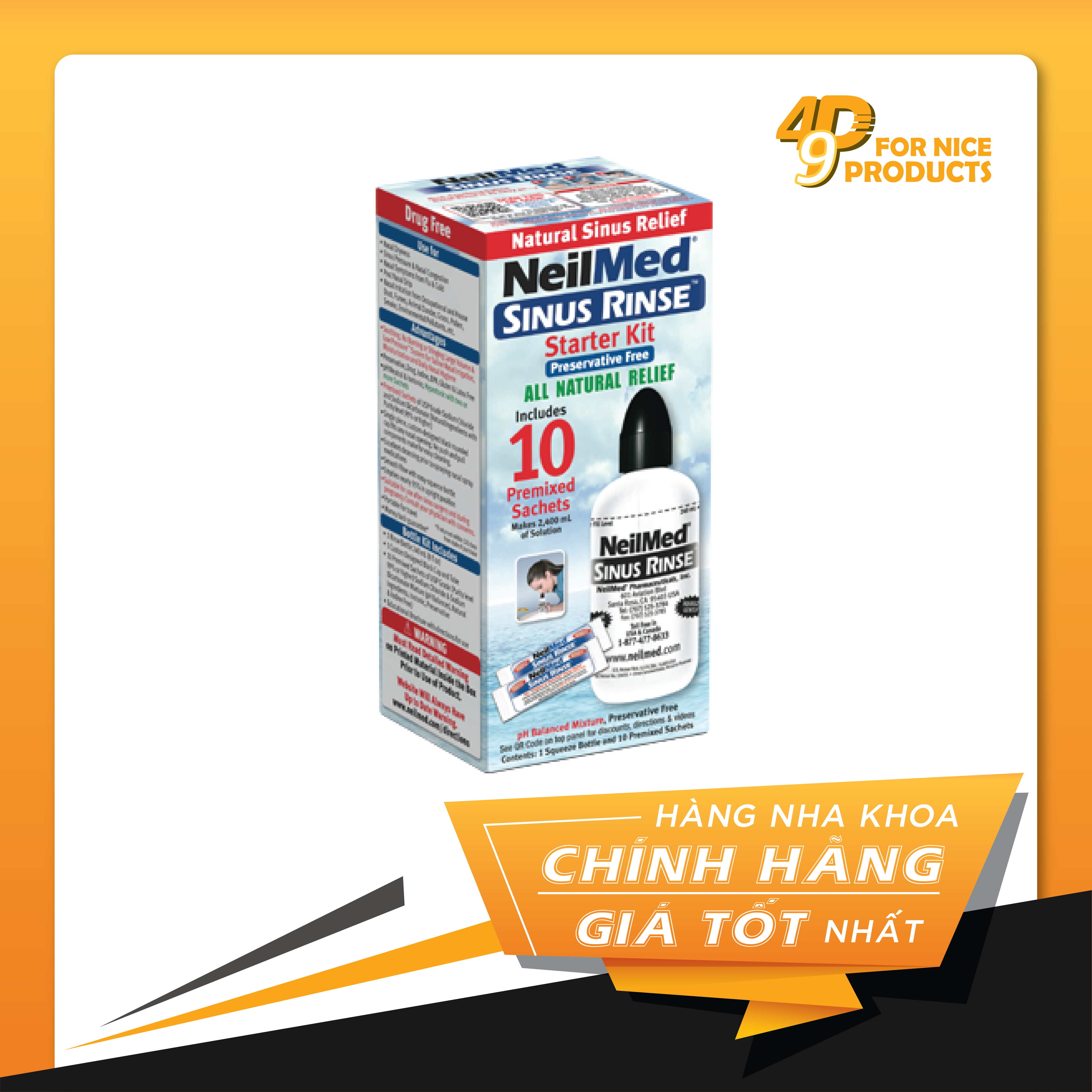 BÌNH RỬA MŨI NEILMED SINUS RINSE USA