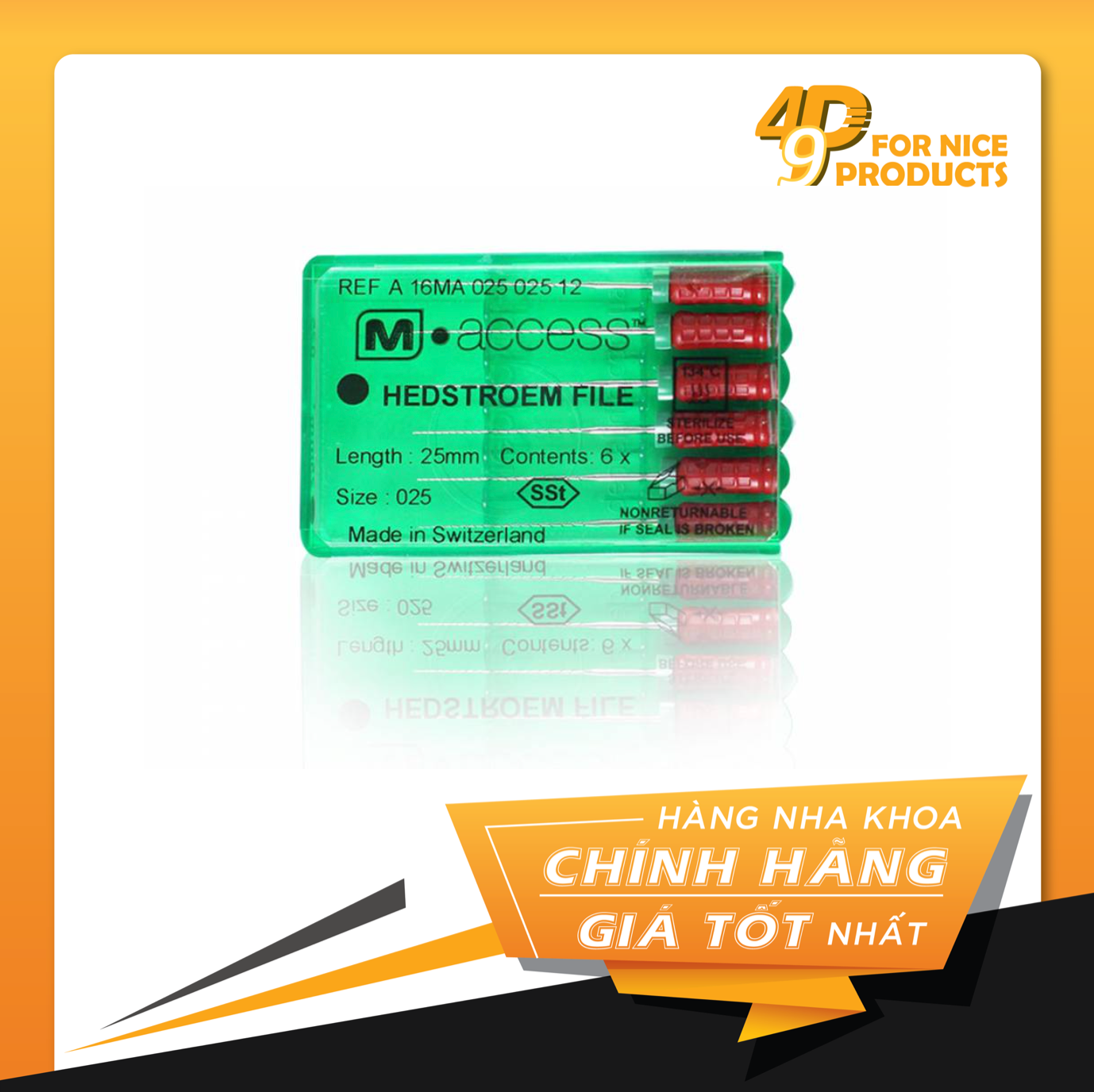 Trâm tay Hedstroem File M Access - Dentsply Sirona