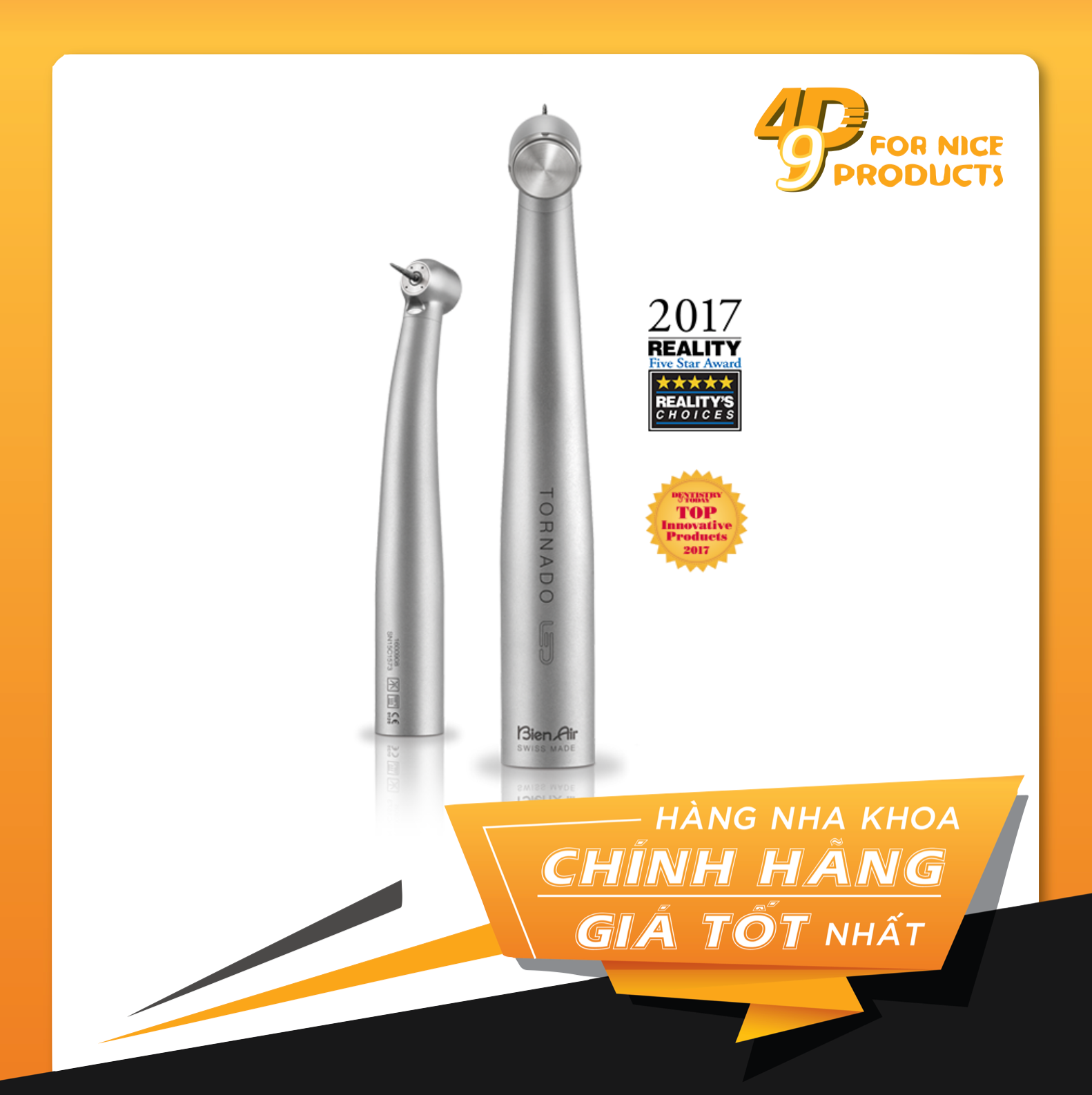 Tay khoan Tornado Turbine & Coupling Unifix - Bien Air