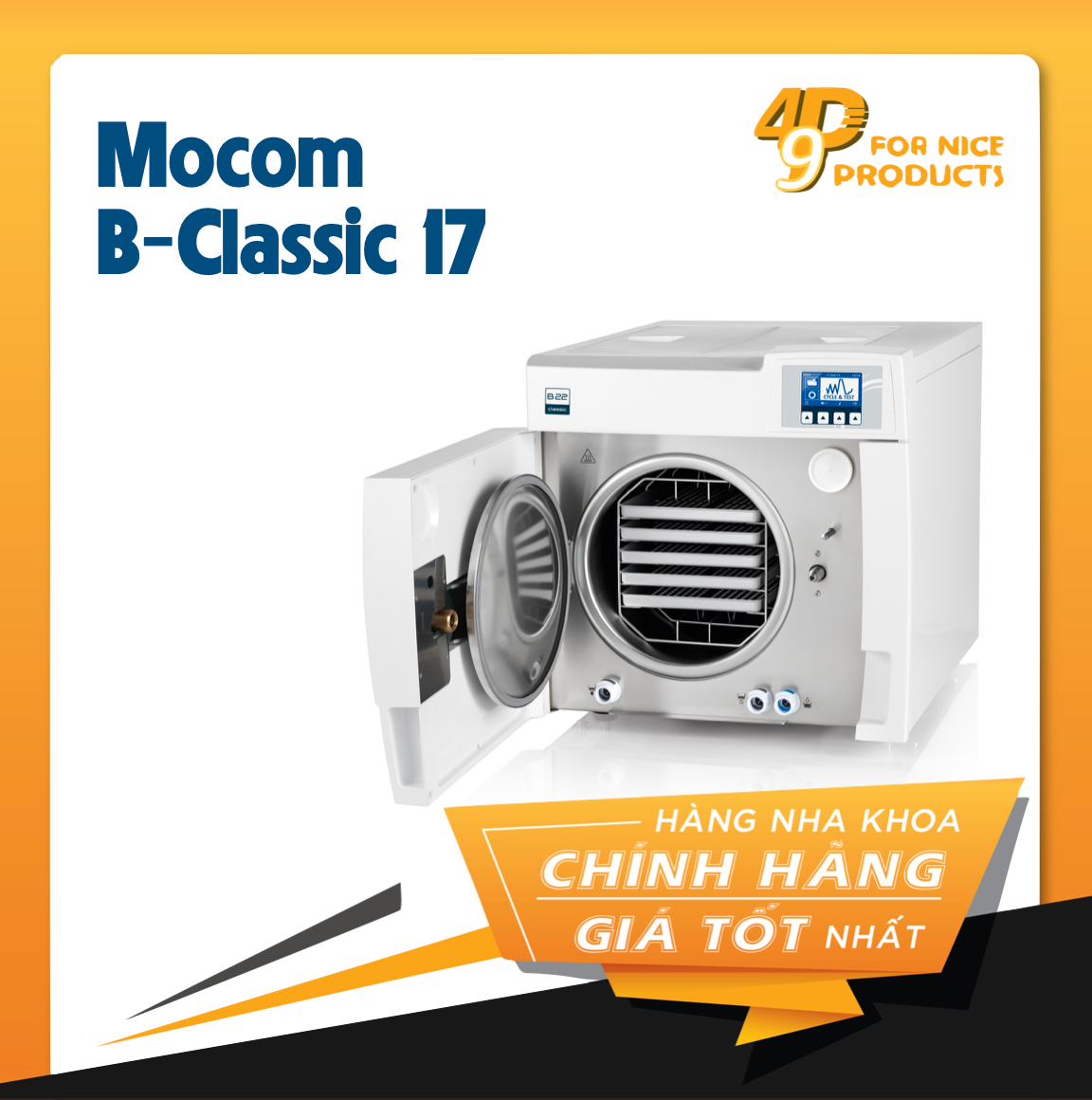 Nồi hấp tiệt trùng dụng cụ y tế chuẩn B - Mocom