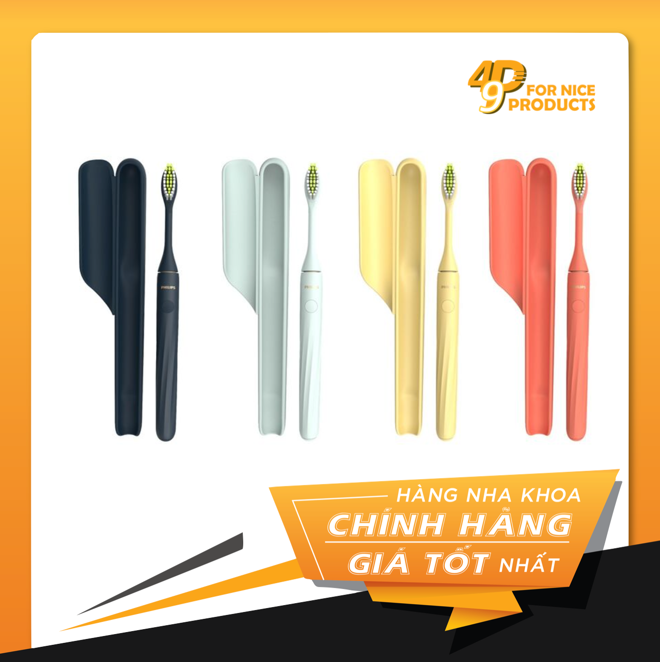 Bàn chải điện Philips One Sonicare mẫu dùng pin HY1100