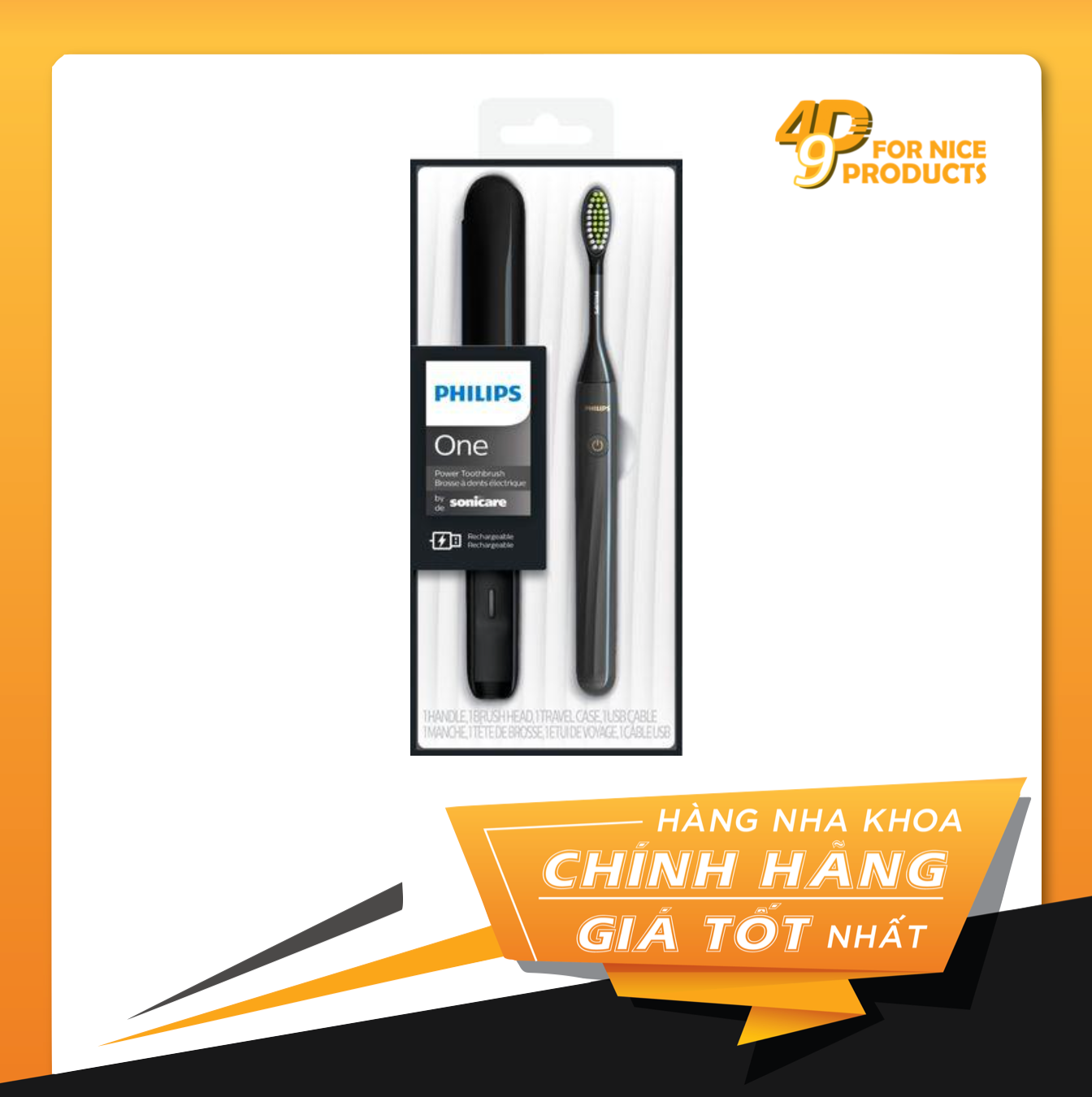 Bàn chải điện Philips One Sonicare mẫu sạc điện HY1200