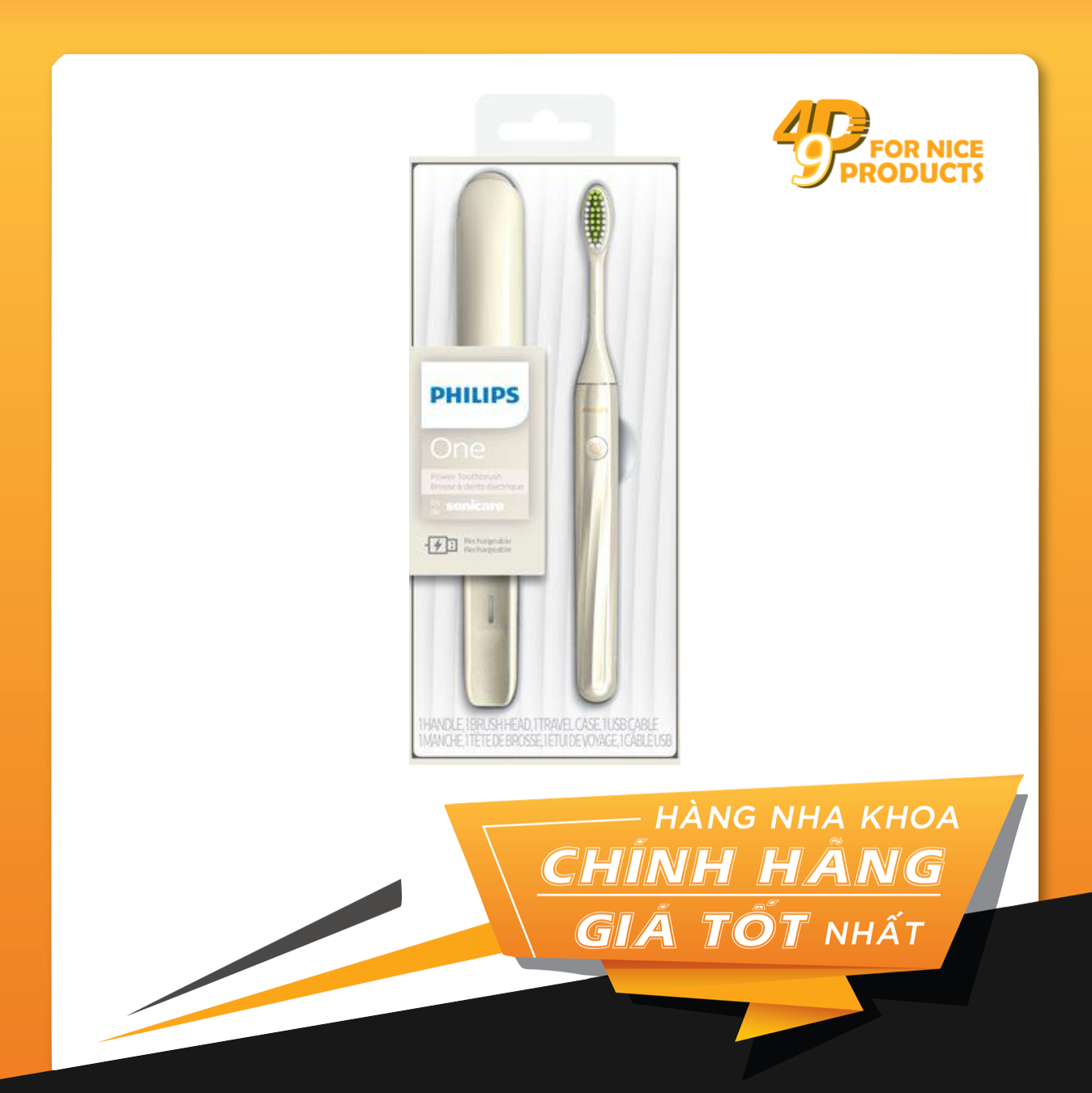 Bàn chải điện Philips One Sonicare mẫu sạc điện HY1200