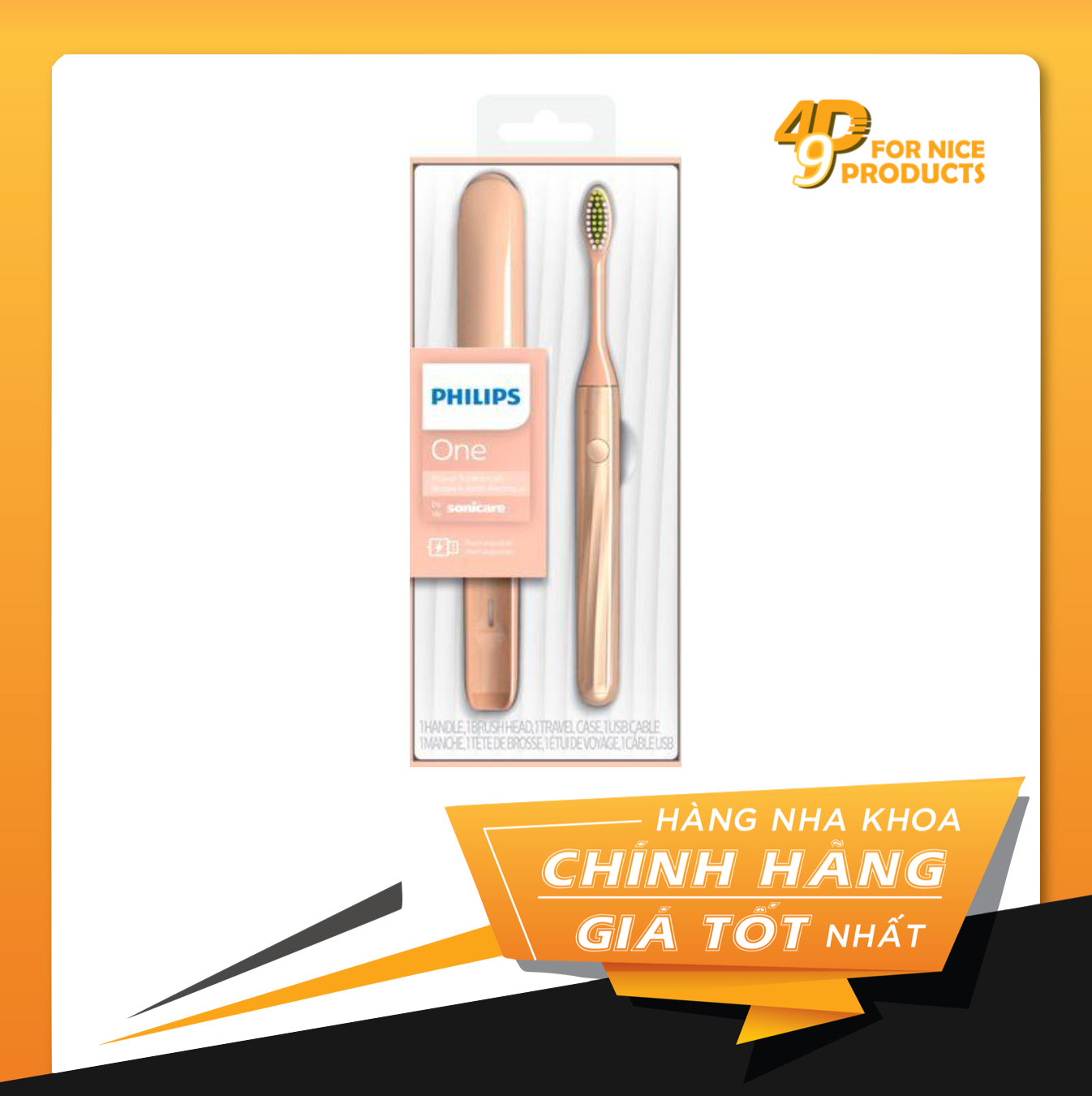 Bàn chải điện Philips One Sonicare mẫu sạc điện HY1200