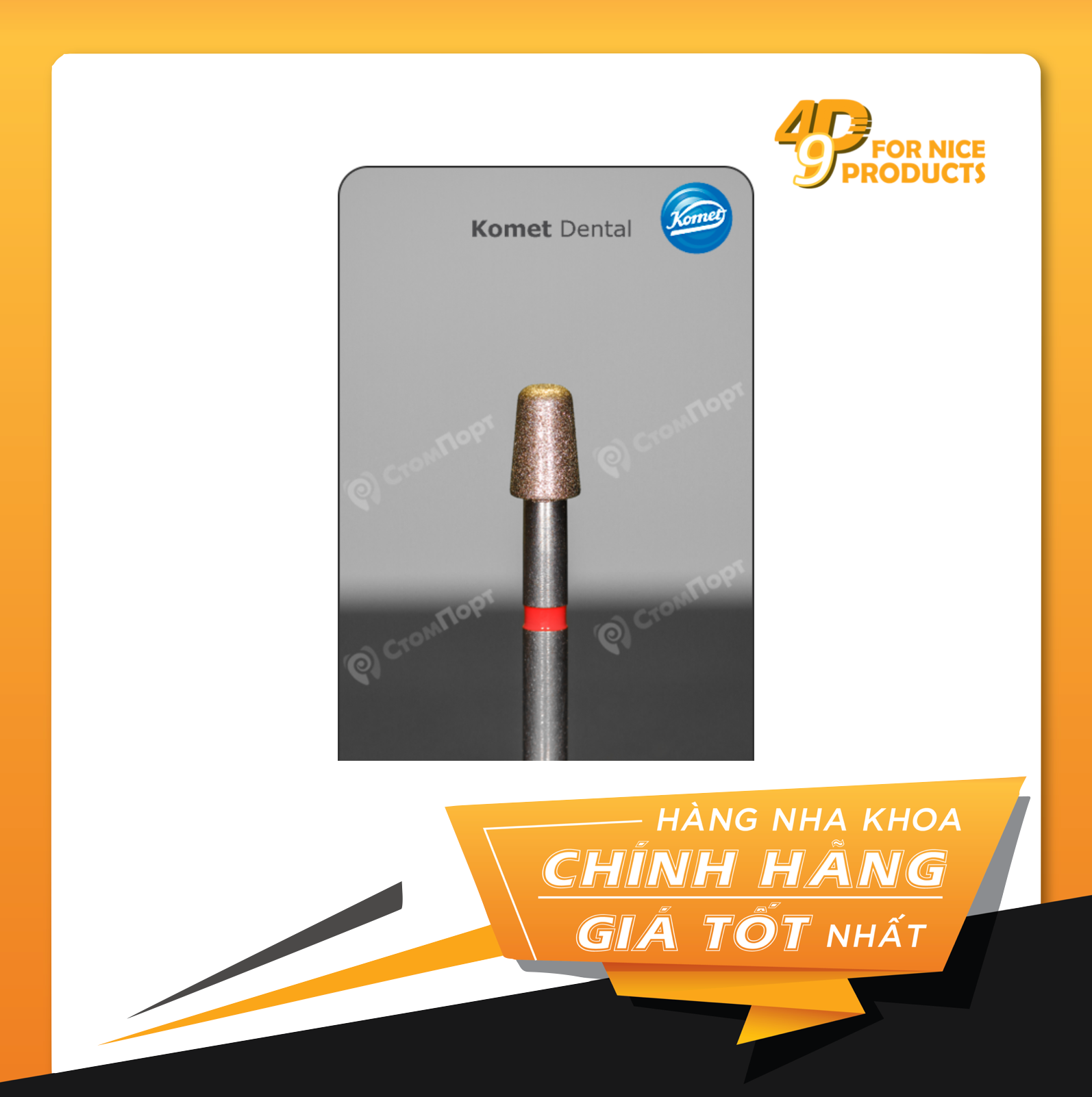 Bộ mũi khoan Inlay sứ và Mão từng phần 4562 - Komet