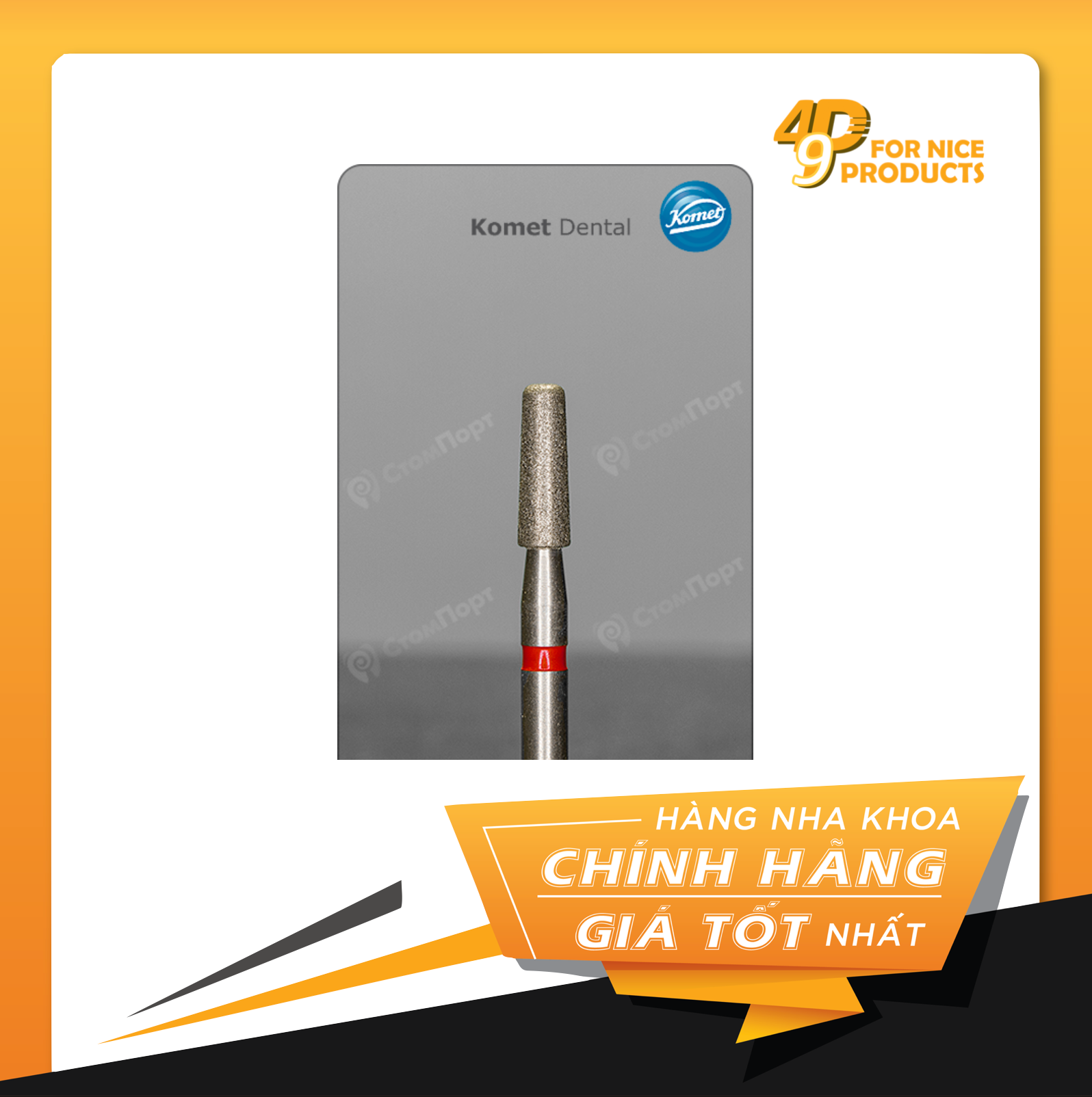 Bộ mũi khoan Inlay sứ và Mão từng phần 4562 - Komet