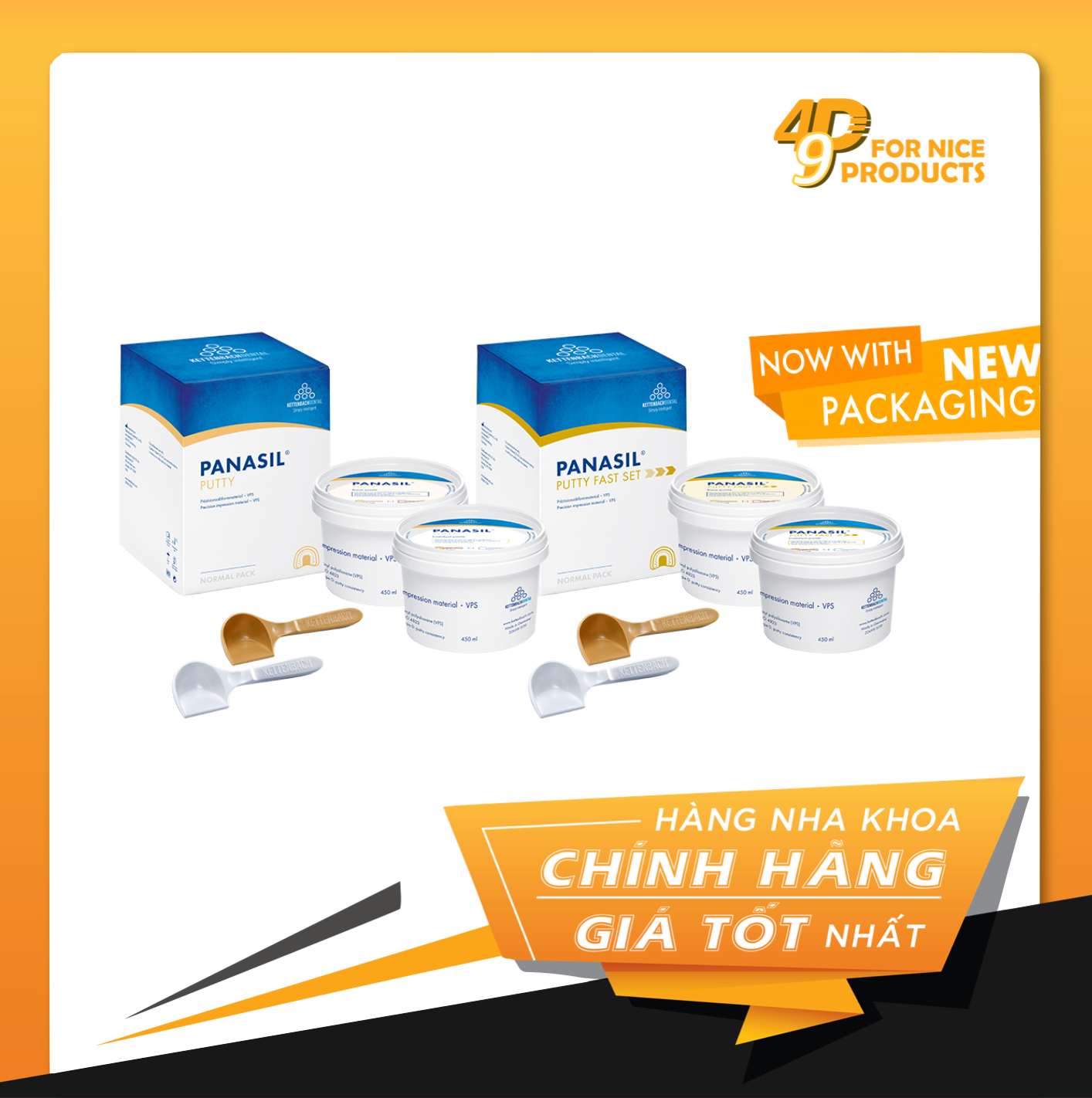 Cao su lấy dấu dạng đặc Panasil ® Putty - Kettenback Đức