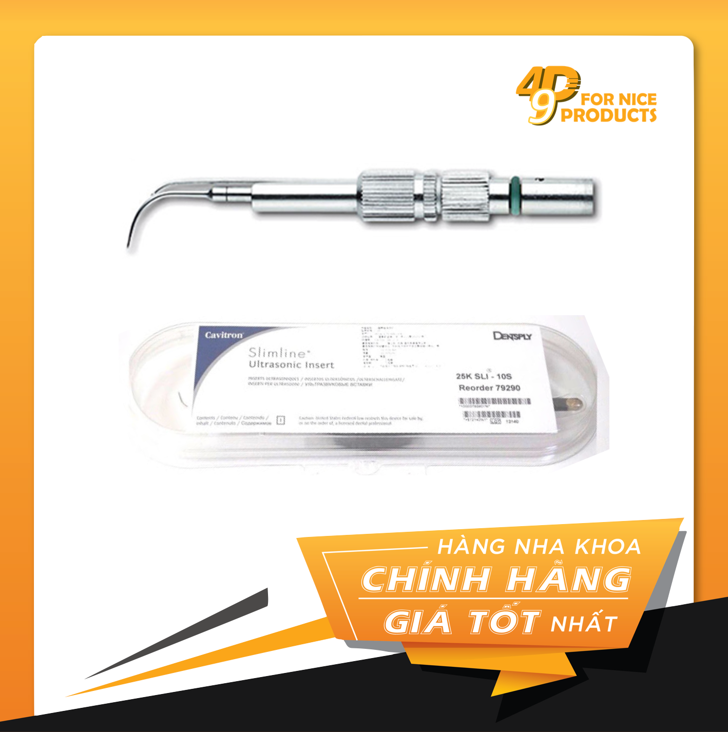Đầu lấy cao răng dưới nướu 25K Bobcat Pro - Dentsply Sirona