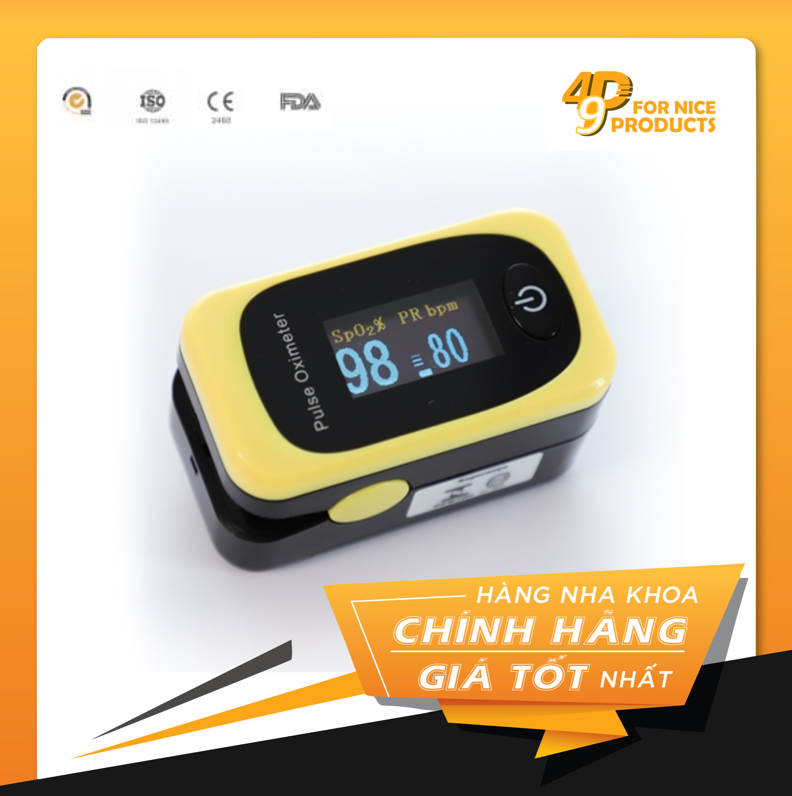 Máy đo nồng độ oxy SpO2 và nhịp tim Acurio AS-304