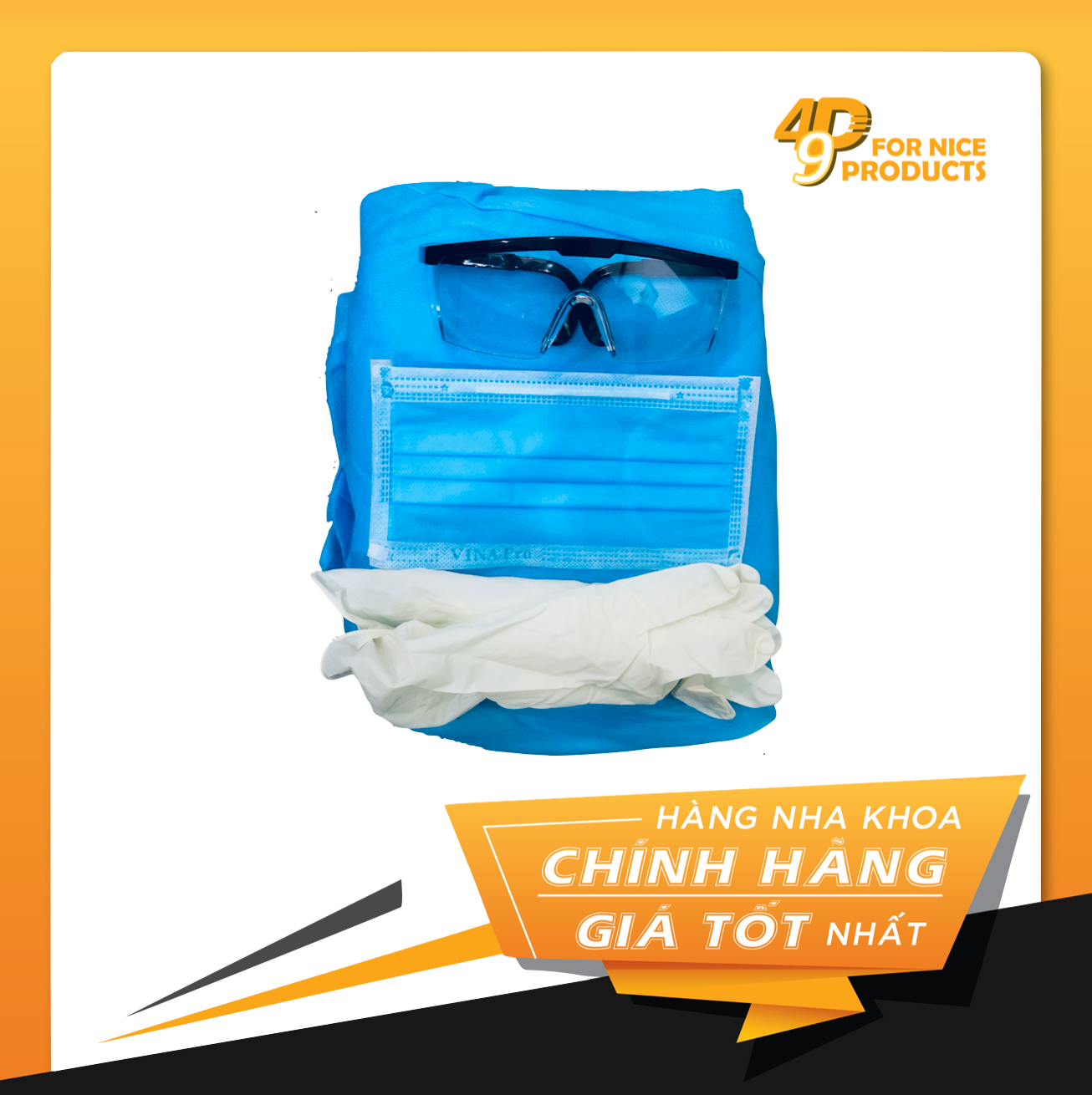 Set bảo hộ y tế thông dụng level 1 - 49P