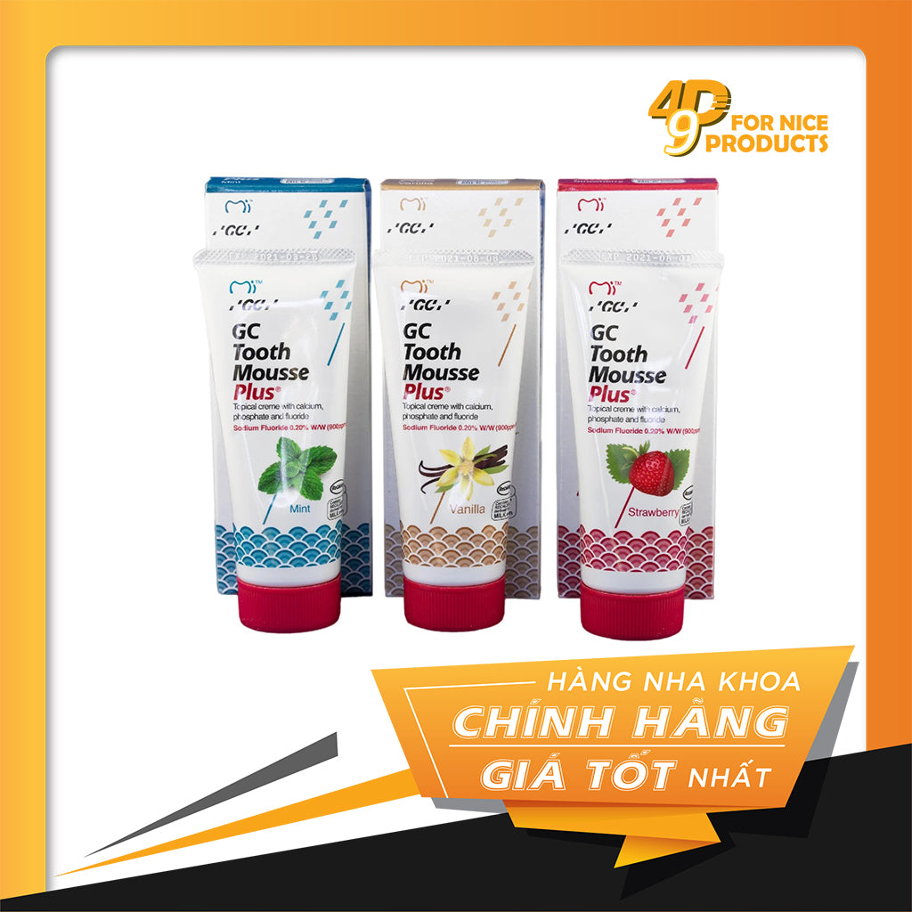 Gel bôi giảm ê buốt có thành phần Calci và Phosphate - Tooth Mousse Plus - GC