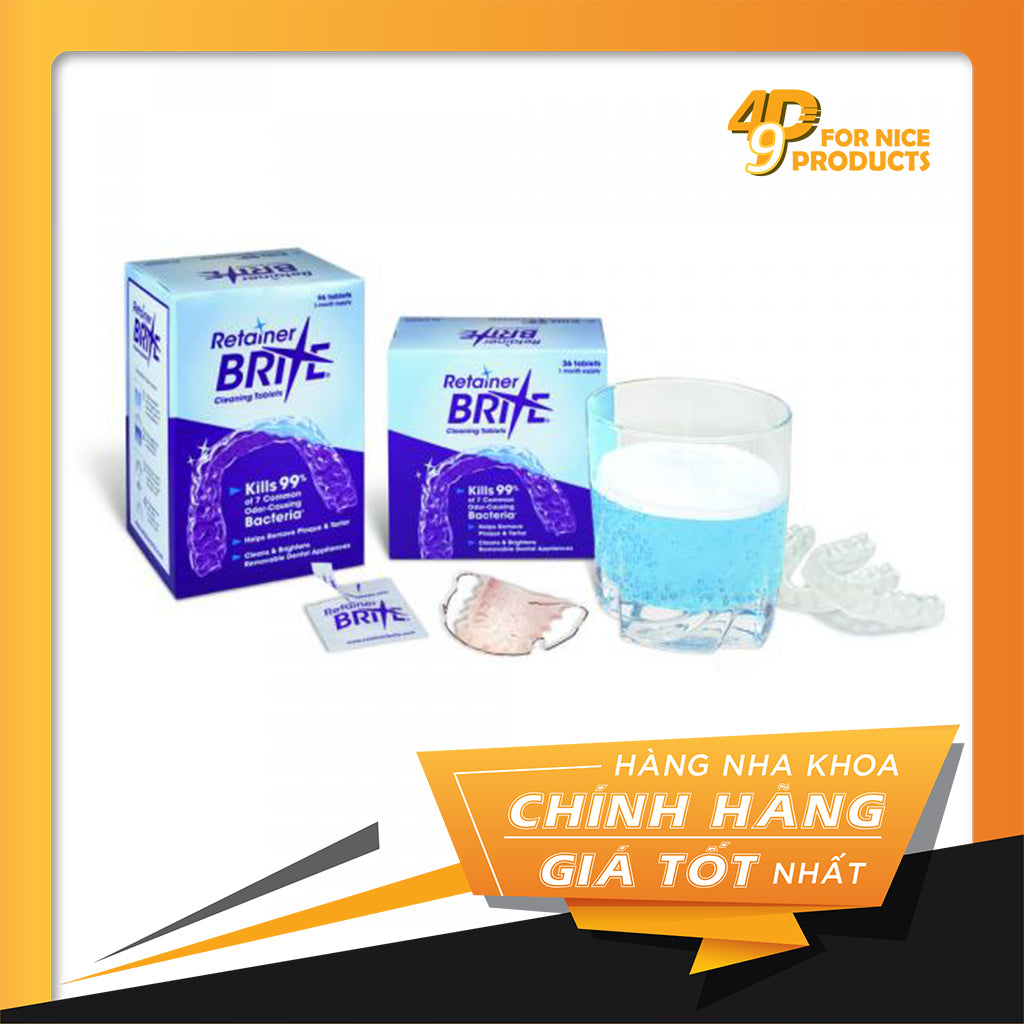 Viên ngâm làm sạch hàm giả Brite