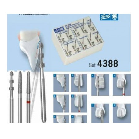 Bộ mũi khoan Veneer 4388 - Komet