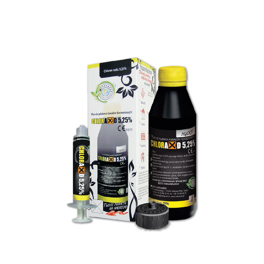 Dung dịch bơm rửa ống tuỷ Cloraxid NaOCl 5% Cerkamed - Ba Lan