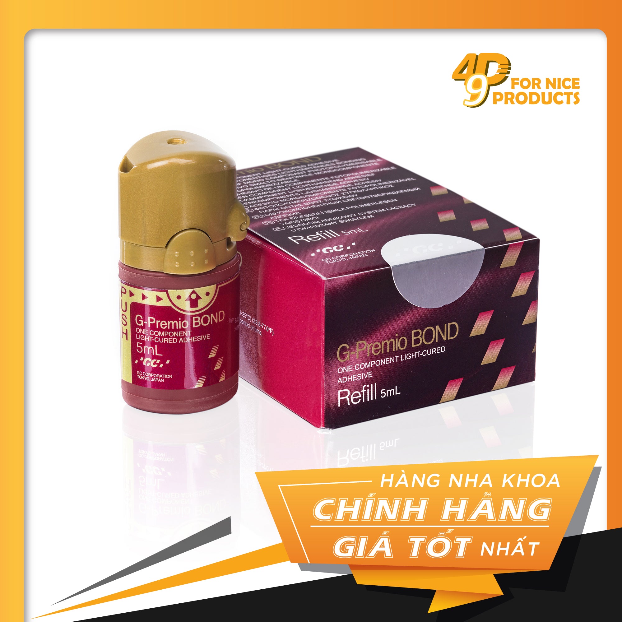 Keo dán Self etch tối ưu chống ê buốt G-Premio Bond - GC
