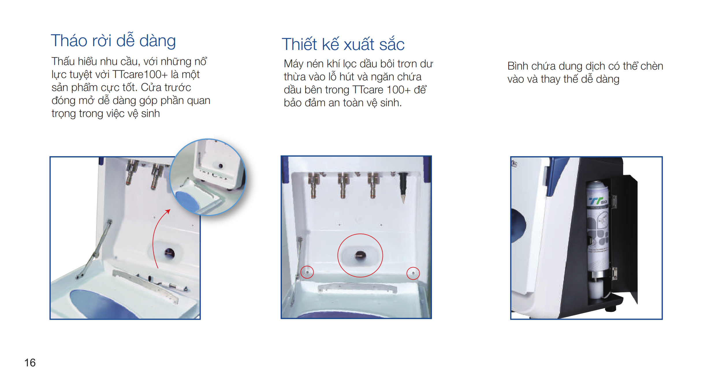 Máy vệ sinh và tra dầu tay khoan TT Care 100+ - Medidenta